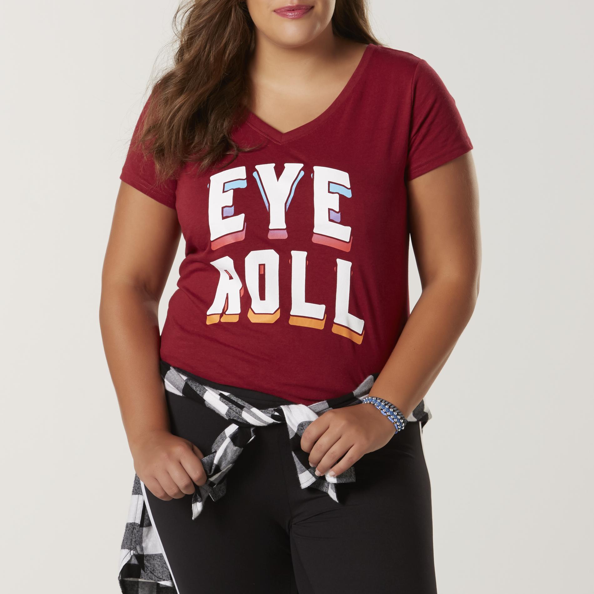 Joe Boxer Juniors' Plus Graphic T-Shirt -  Eye Roll