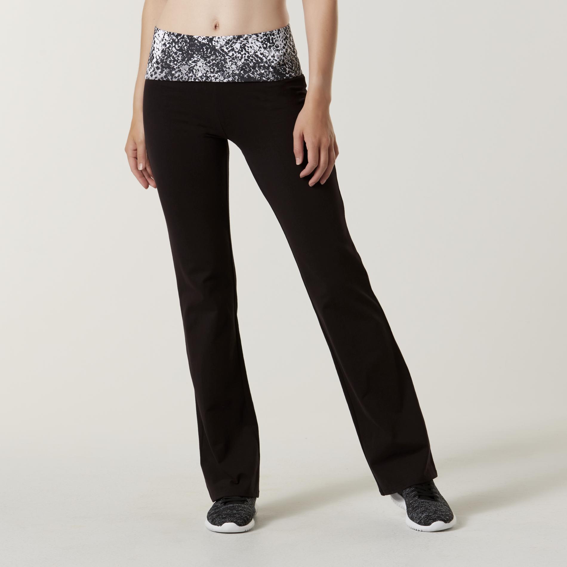 women's fold over yoga pants