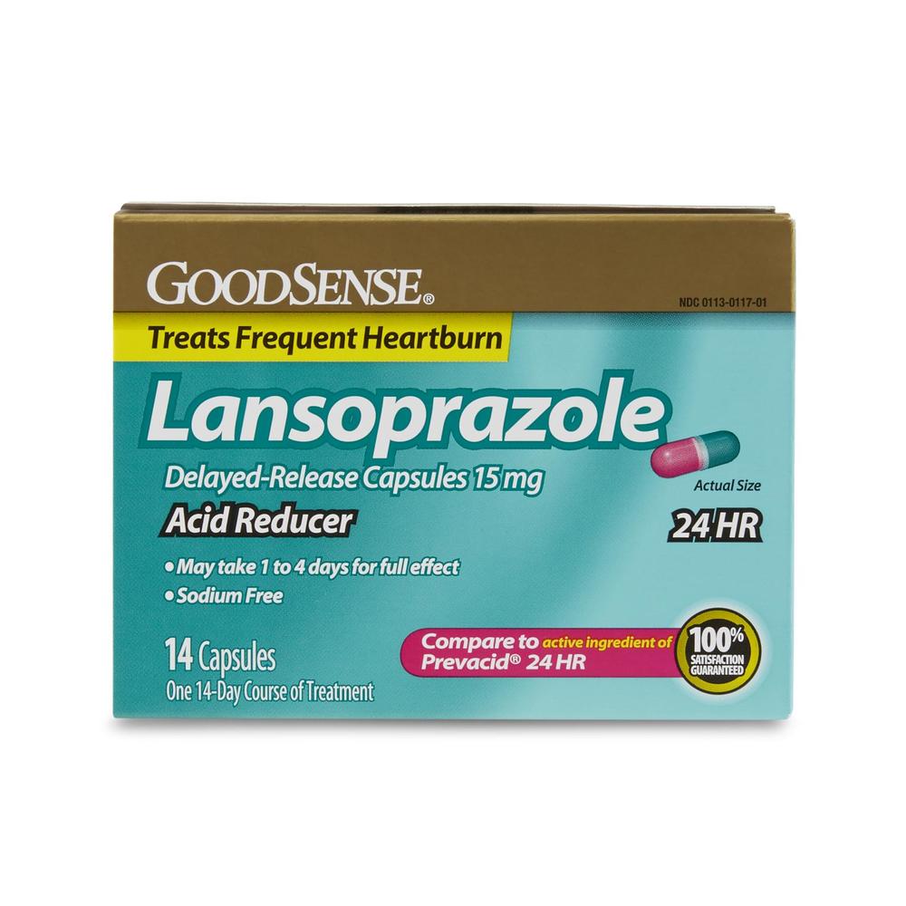GoodSense Lansoprazole Delayed-Release Acid Reducer - 14 Capsules
