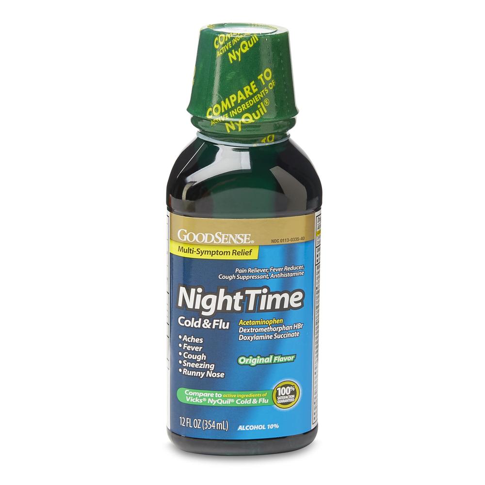 GoodSense Nighttime Cold & Flu Multi-Symptom