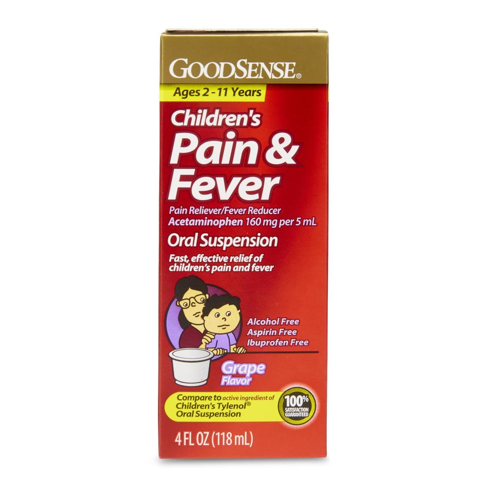 GoodSense Children's Grape Flavor Pain & Fever Oral Suspension