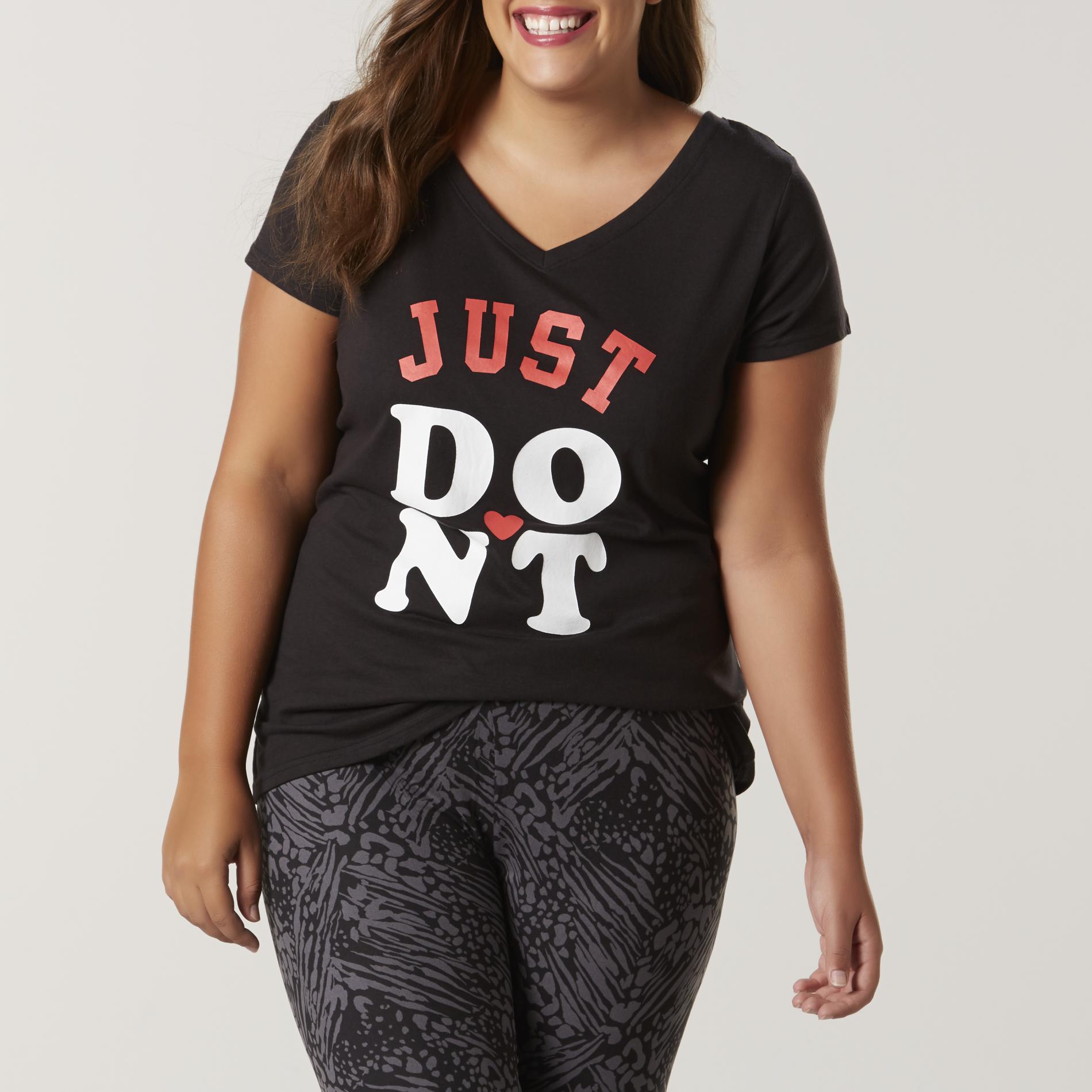 Joe Boxer Juniors' Plus Graphic T-Shirt -  Just Don't