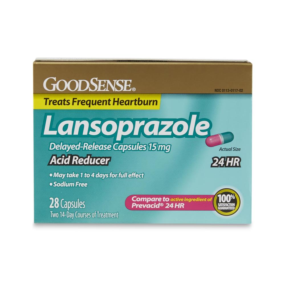 GoodSense Lansoprazole Delayed-Release Acid Reducer - 28 Capsules