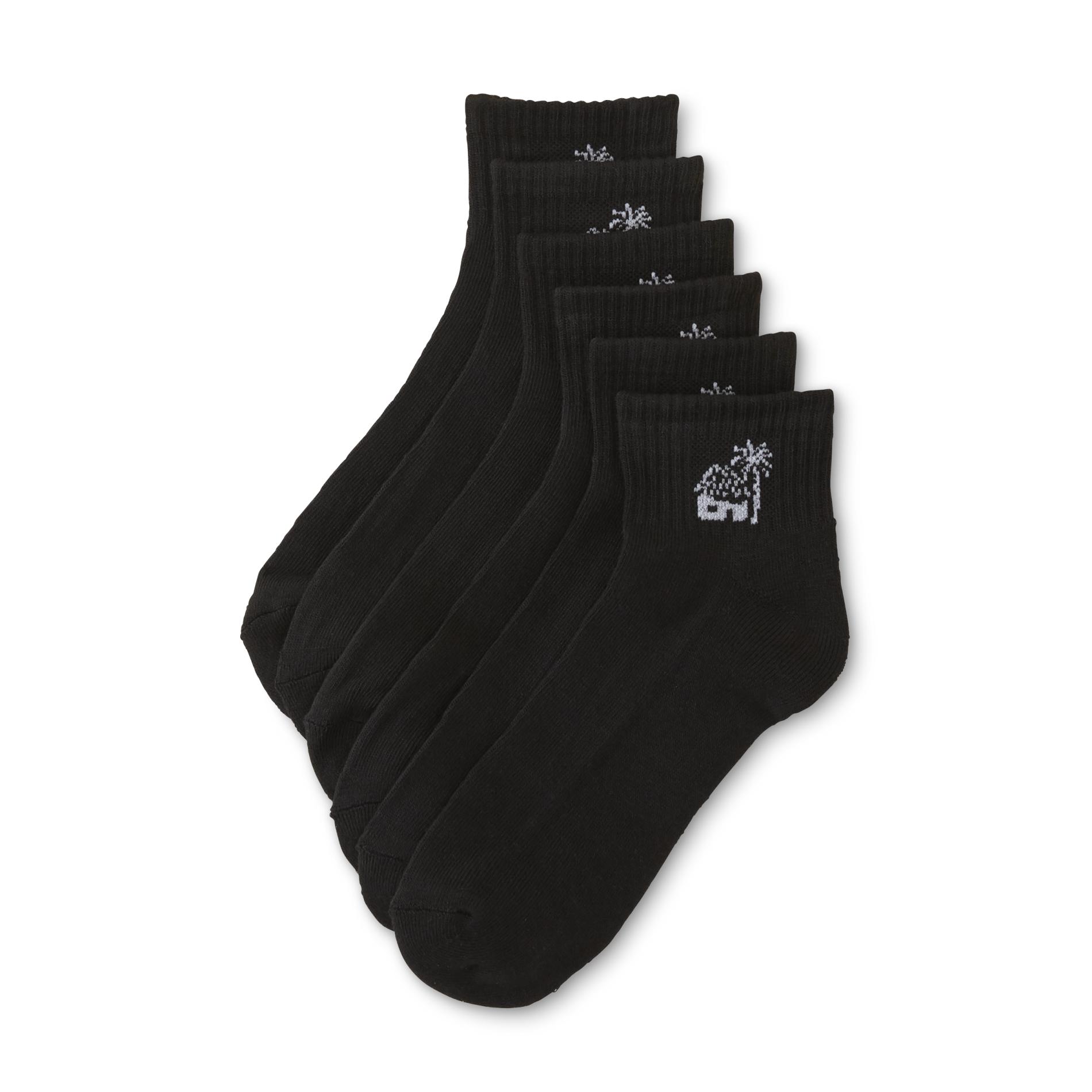 Men's 6-Pairs Quarter Socks