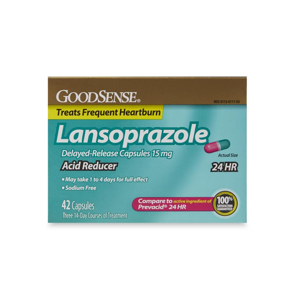 GoodSense Lansoprazole Delayed-Release Acid Reducer - 42 Capsules