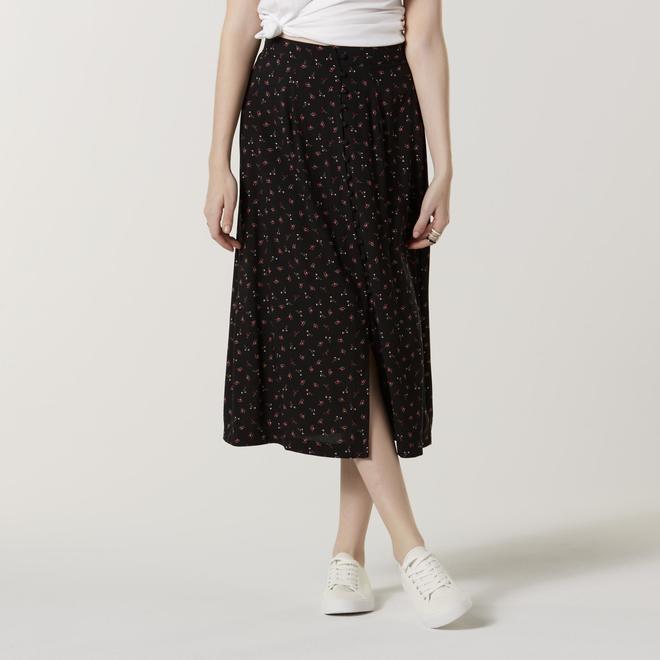 Amplify Juniors' Midi Skirt Floral