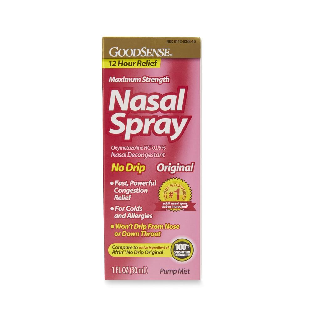 GoodSense 12 Hour Relief Maximum Strength No Drip Nasal Spray