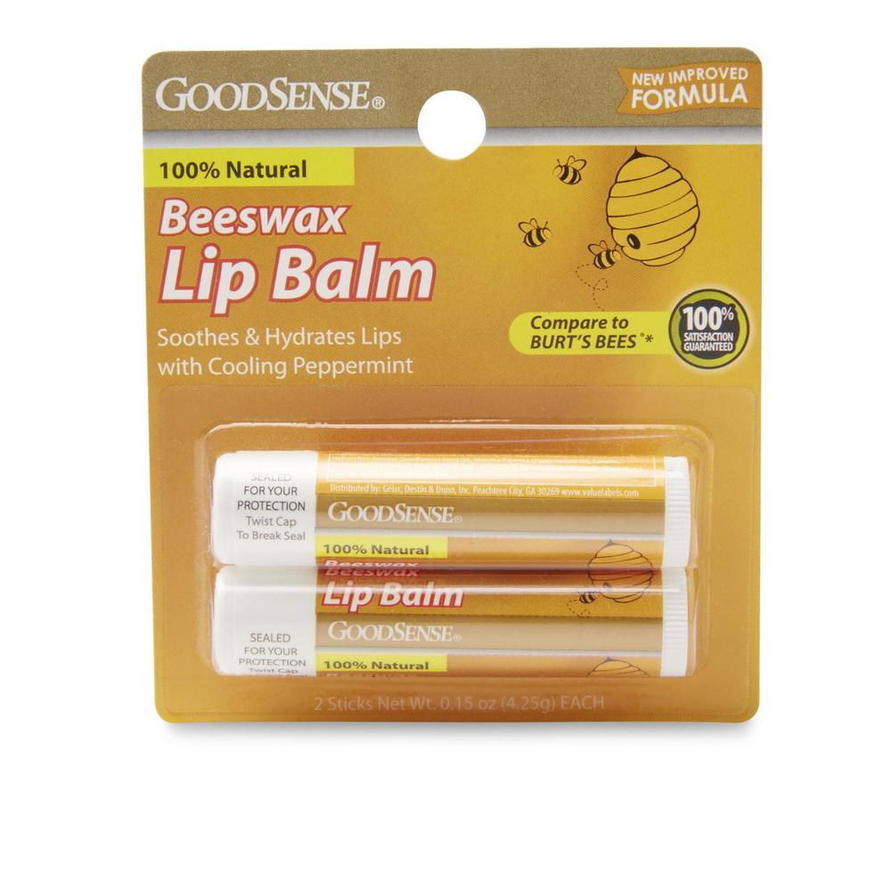 GoodSense 2-Pack Beeswax Lip Balm