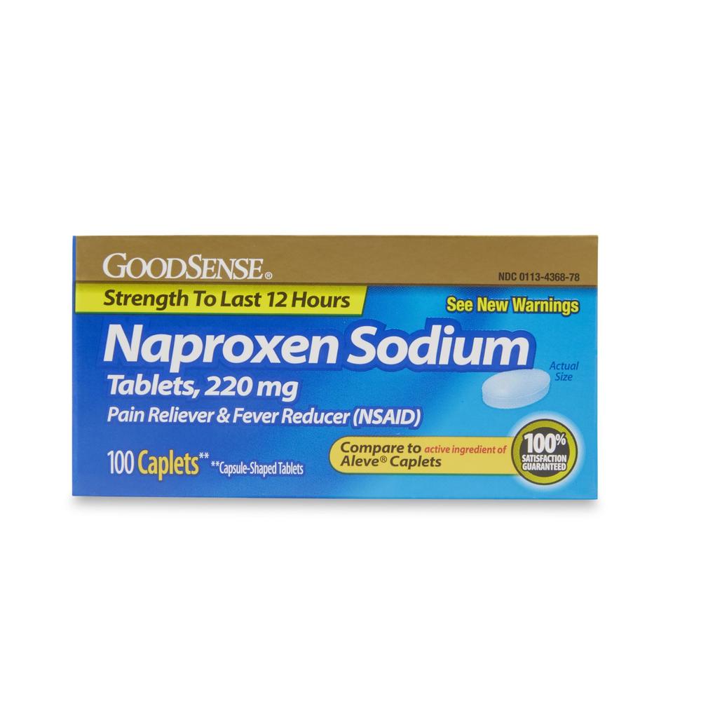 GoodSense Naproxen Sodium Pain Reliever - 100 Caplets