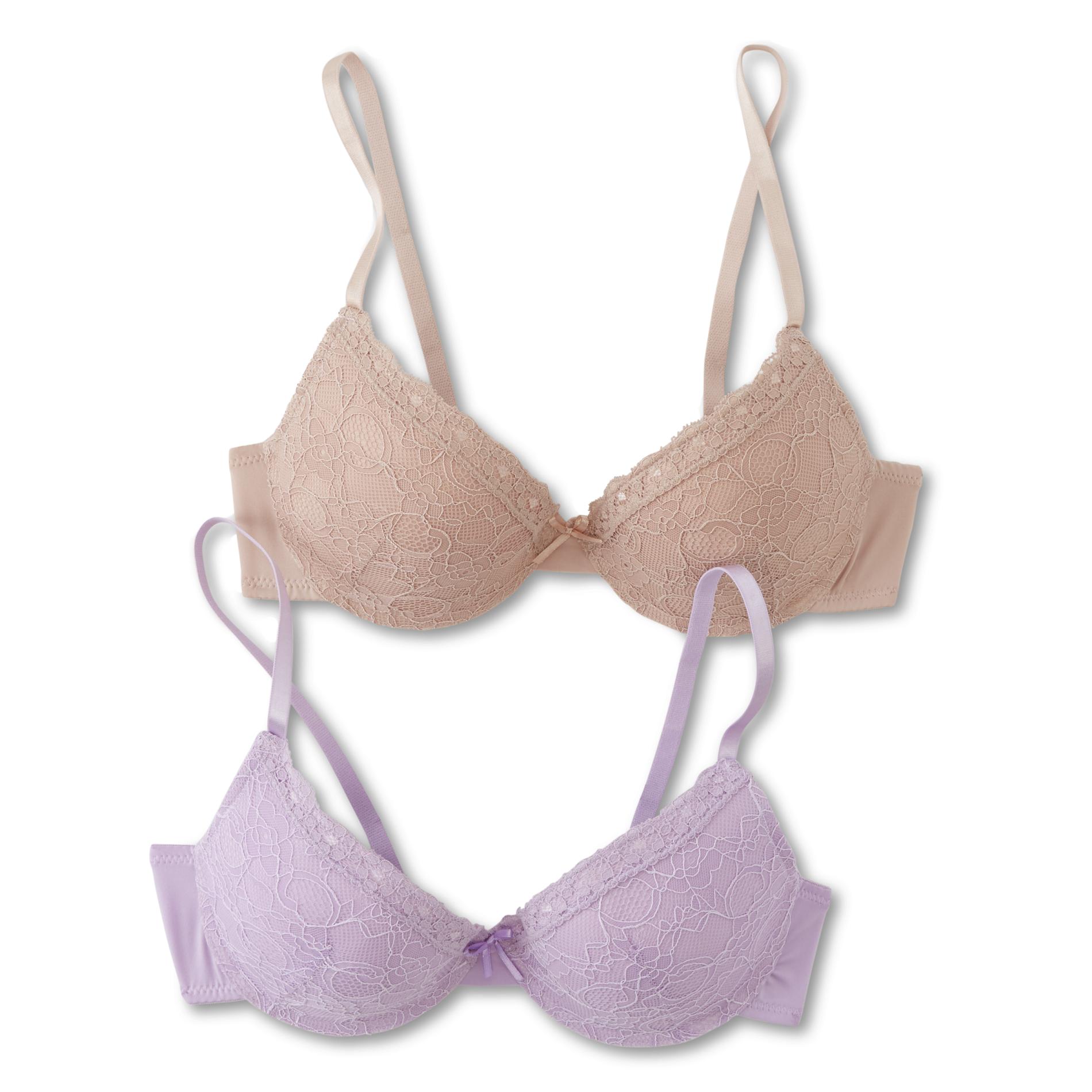 Simply Styled Women's 2-Pack Push-Up Bras