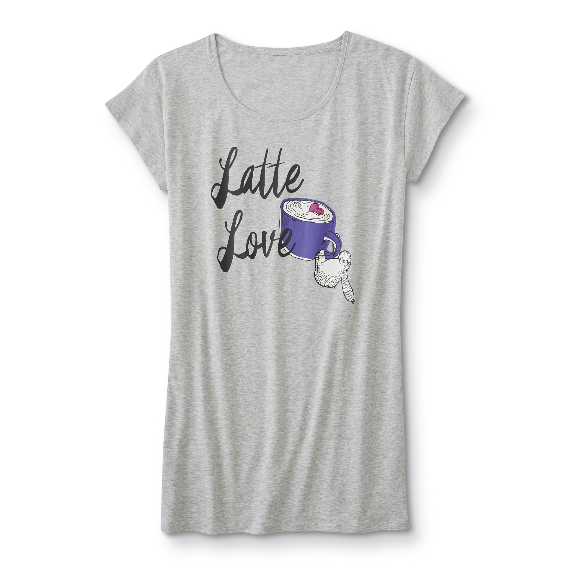 Women's Plus Sleep Shirt - Latte Love