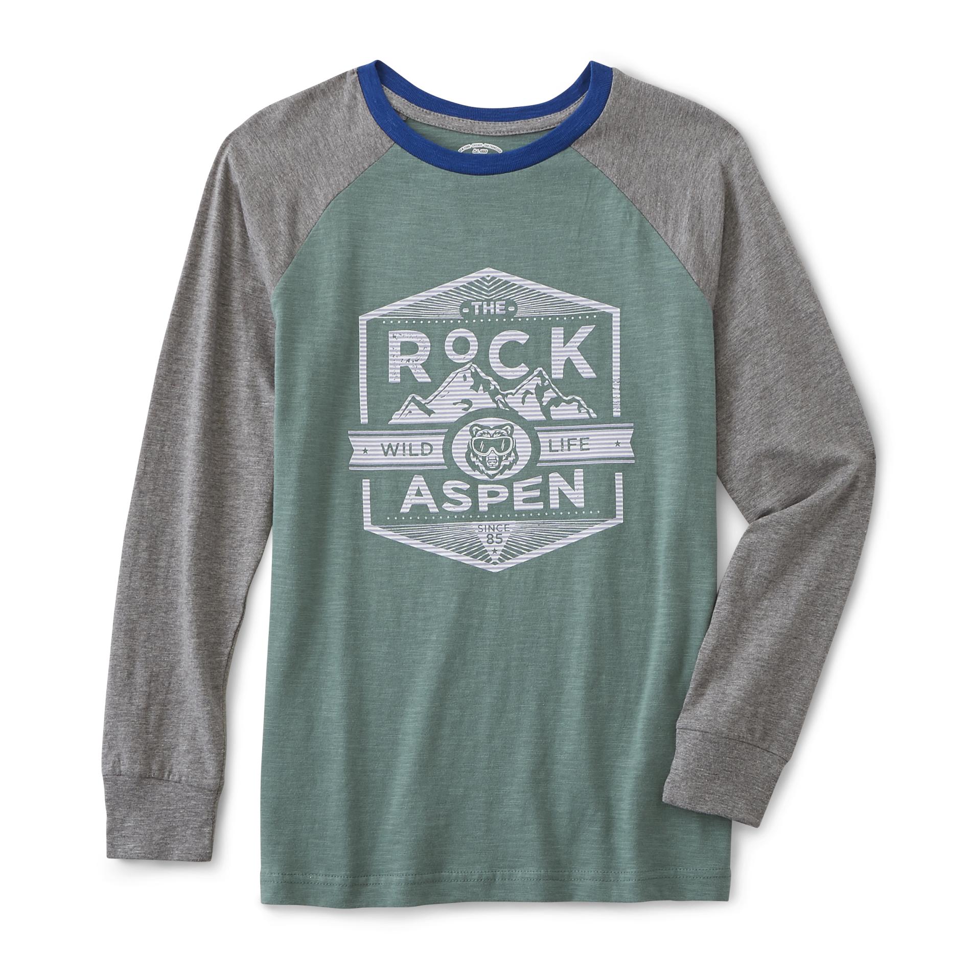 Simply Styled Boys' Graphic Long-Sleeve Shirt - Rock Aspen