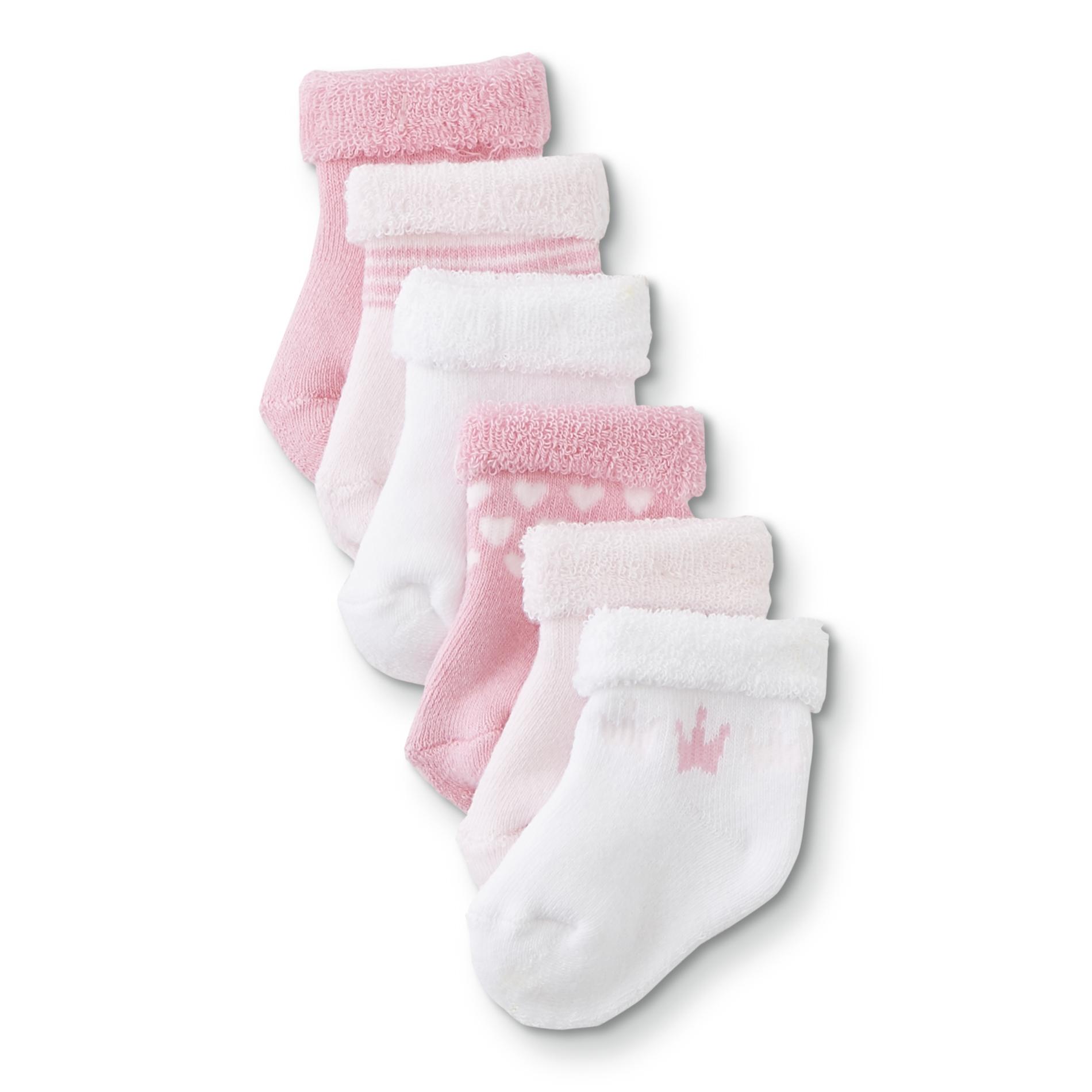 Gerber Infant Girls' 6-Pairs Wiggle Proof Socks, Size: 3-6 Months, Pink Gerber Infant Girls' 6-Pairs Wiggle Proof Socks, Size: 3-6 Months, Pink