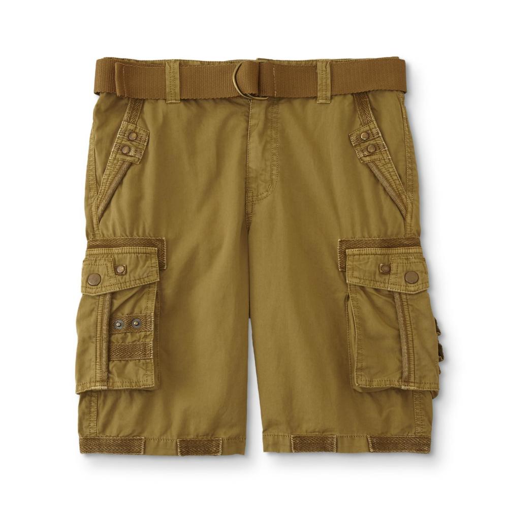Rebel & Soul Boys' Belted Cargo Shorts