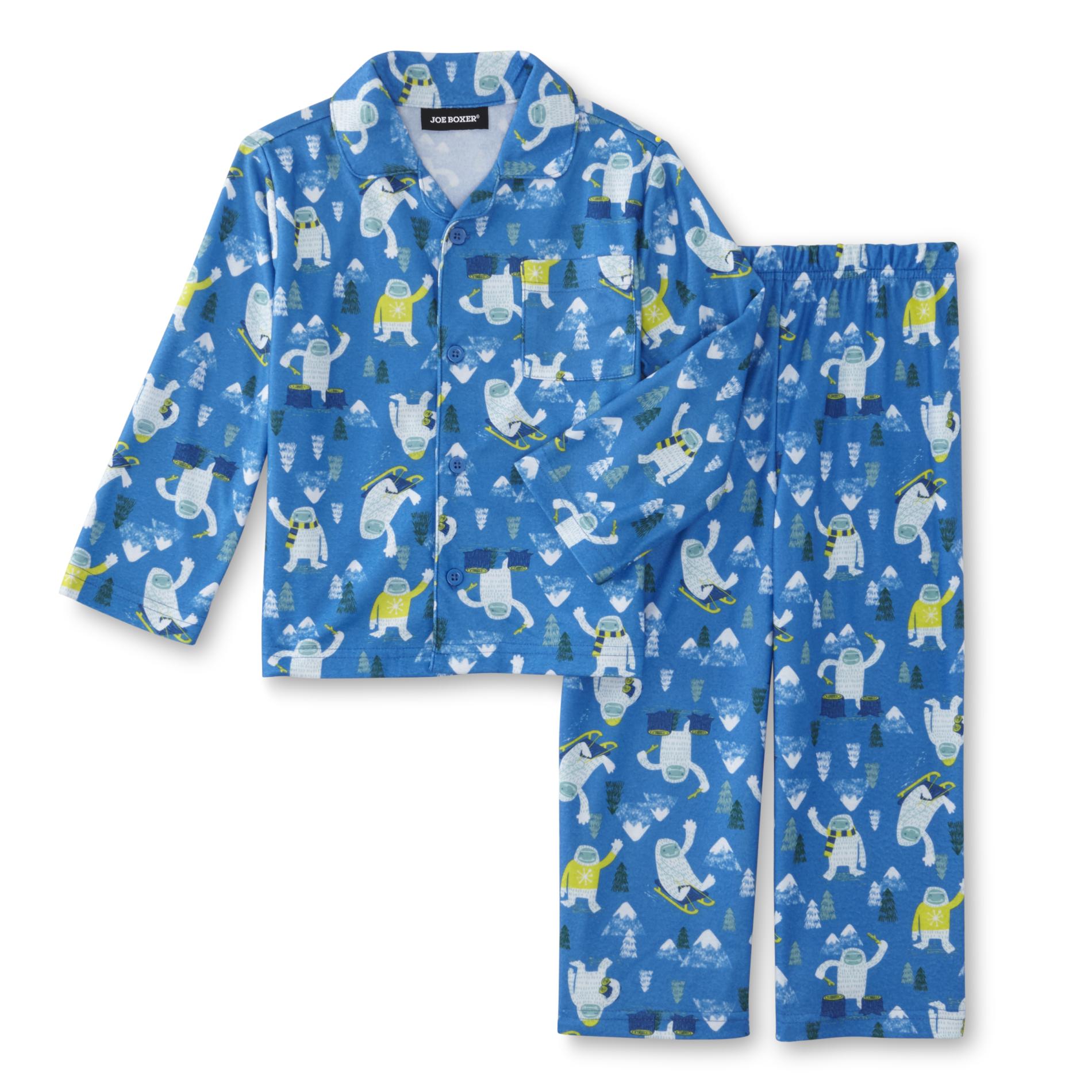 Joe Boxer Infant & Toddler Boys' Pajama Shirt & Pants - Snow Yeti