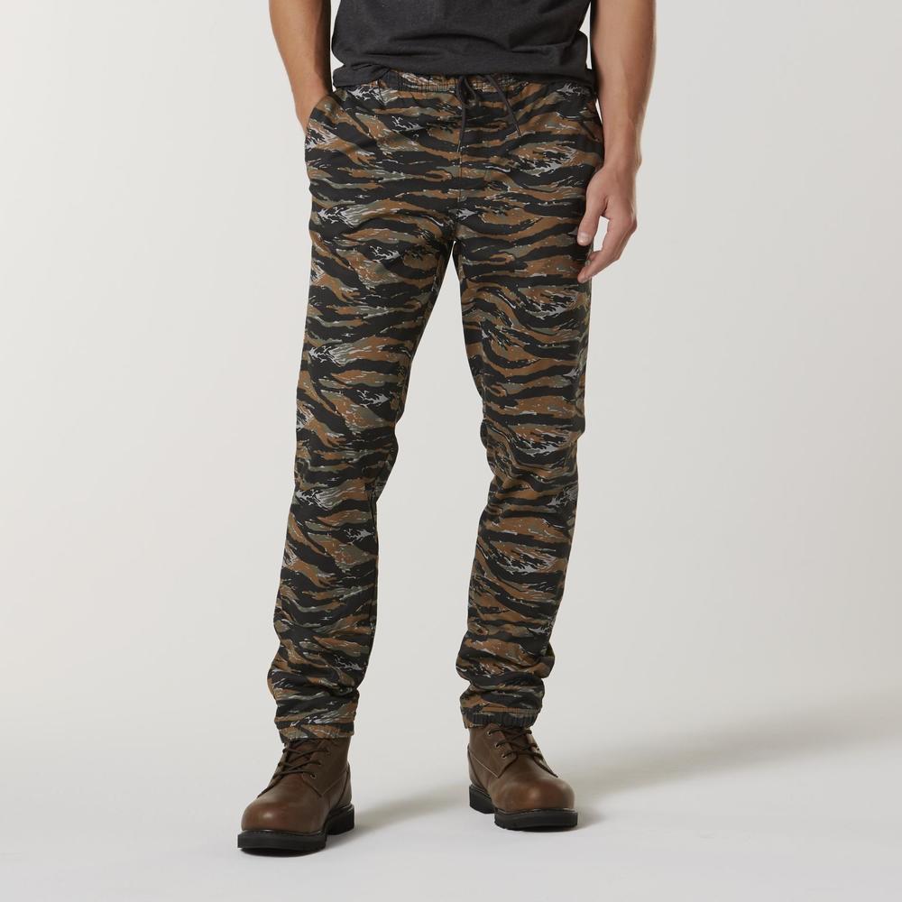 Route 66 Young Men's Twill Jogger Pants - Camouflage