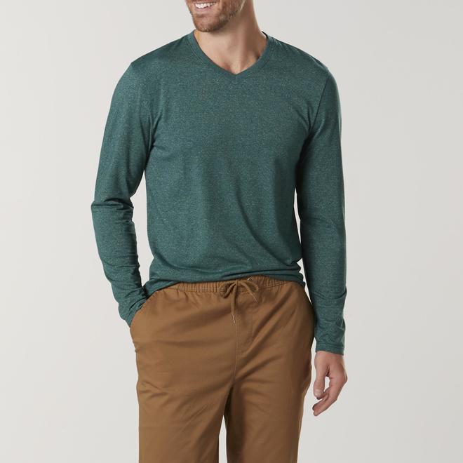 Structure Men's LongSleeve VNeck TShirt Heathered