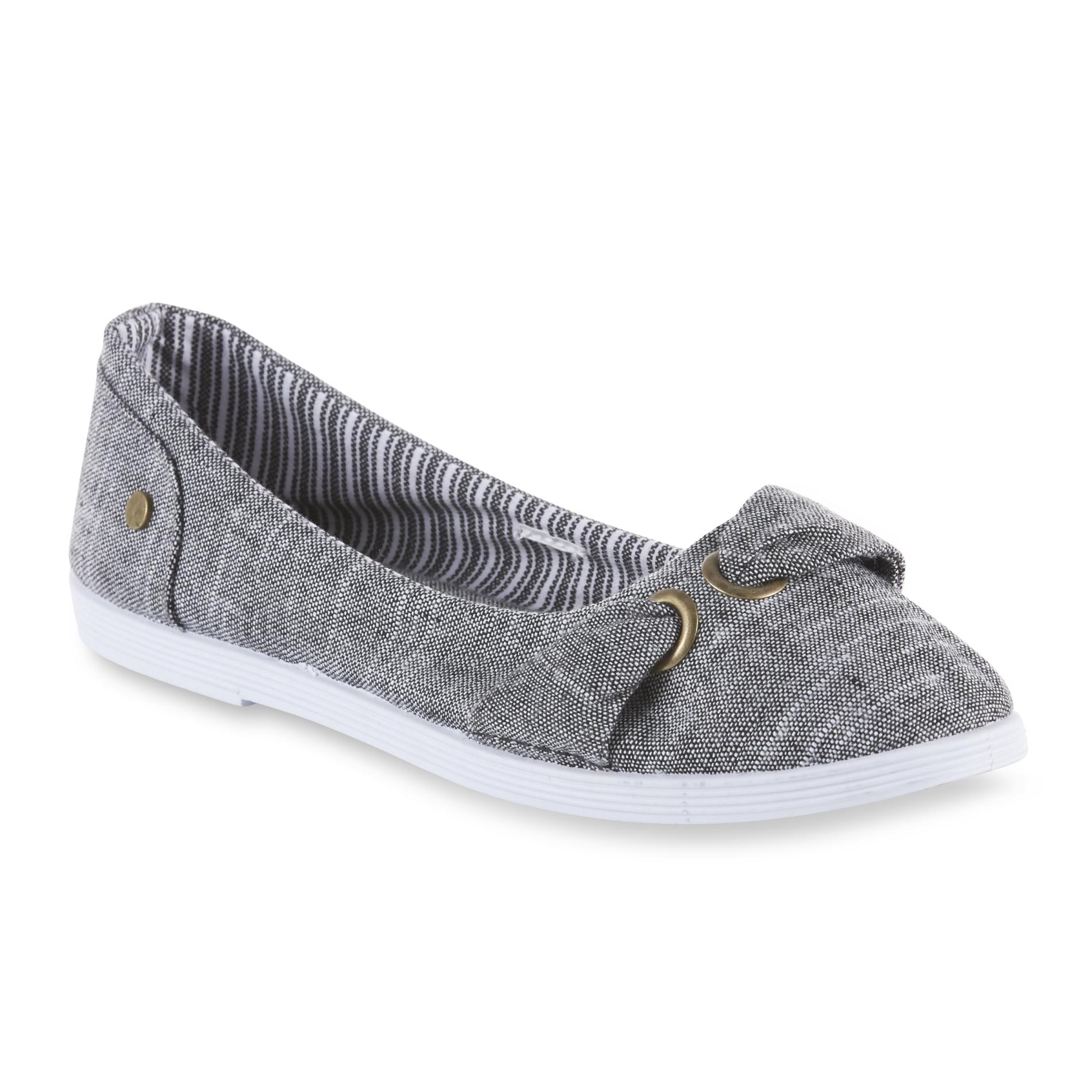basic editions canvas slip ons