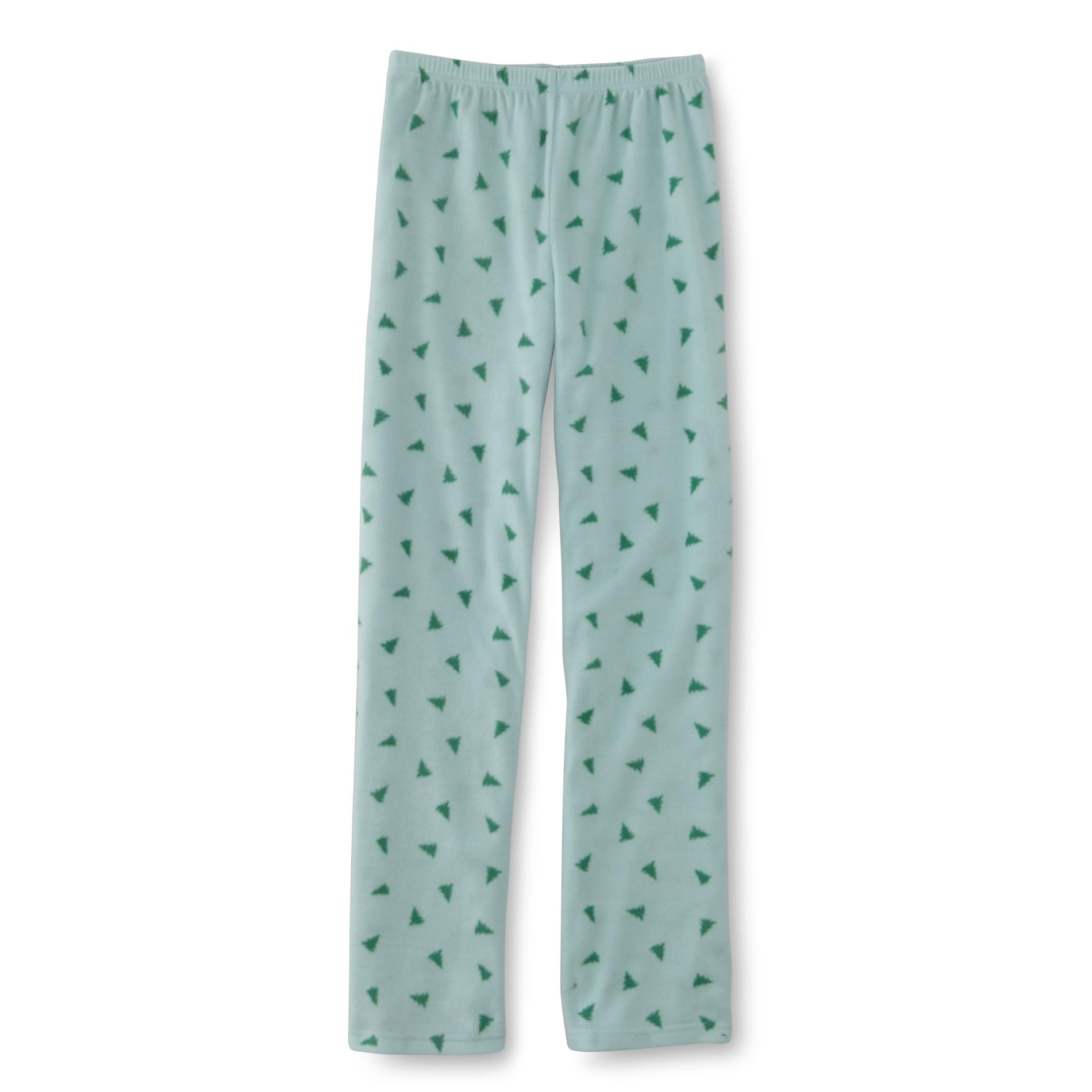 Women's Fleece Pajama Pants - Pine Trees