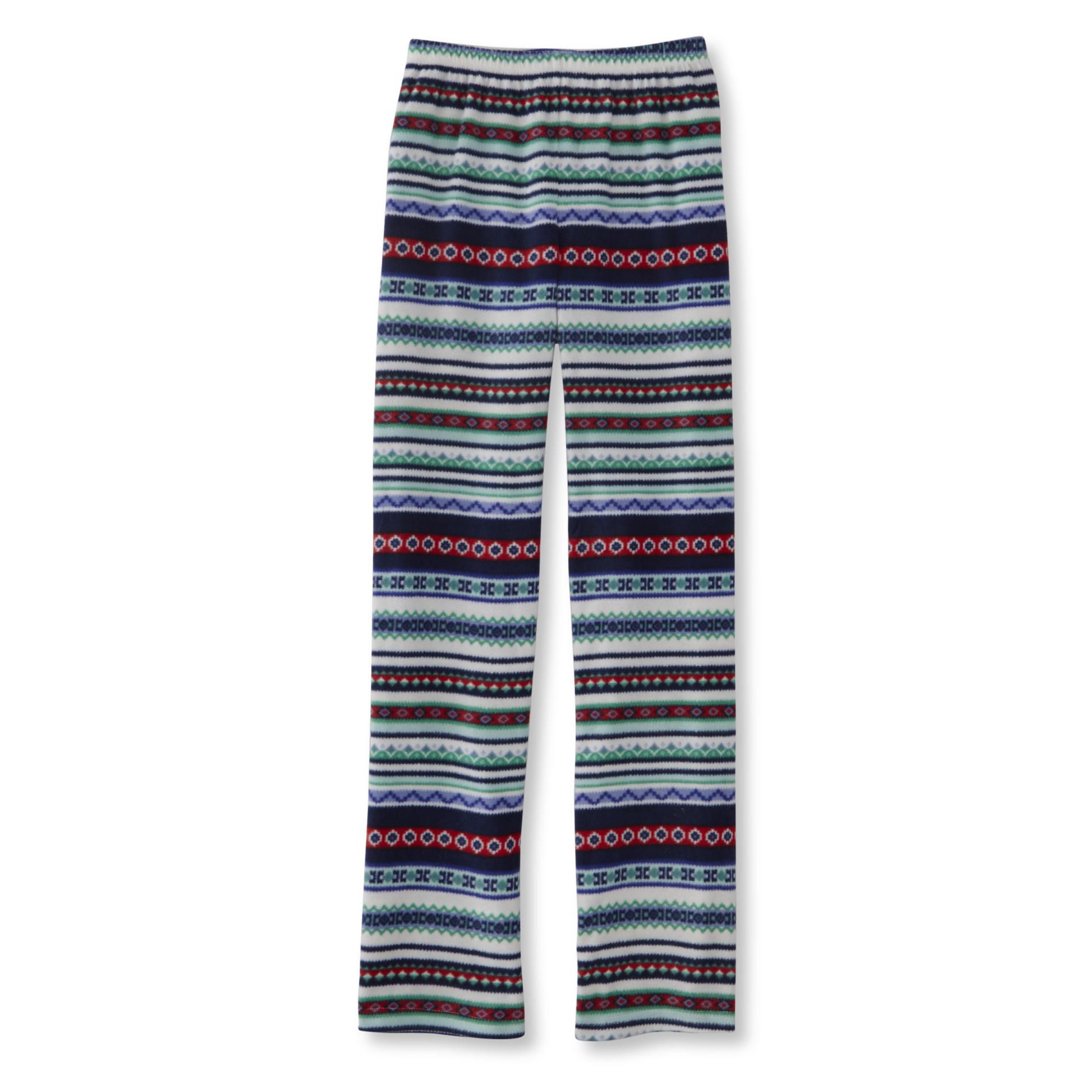 Women's Fleece Pajama Pants - Striped