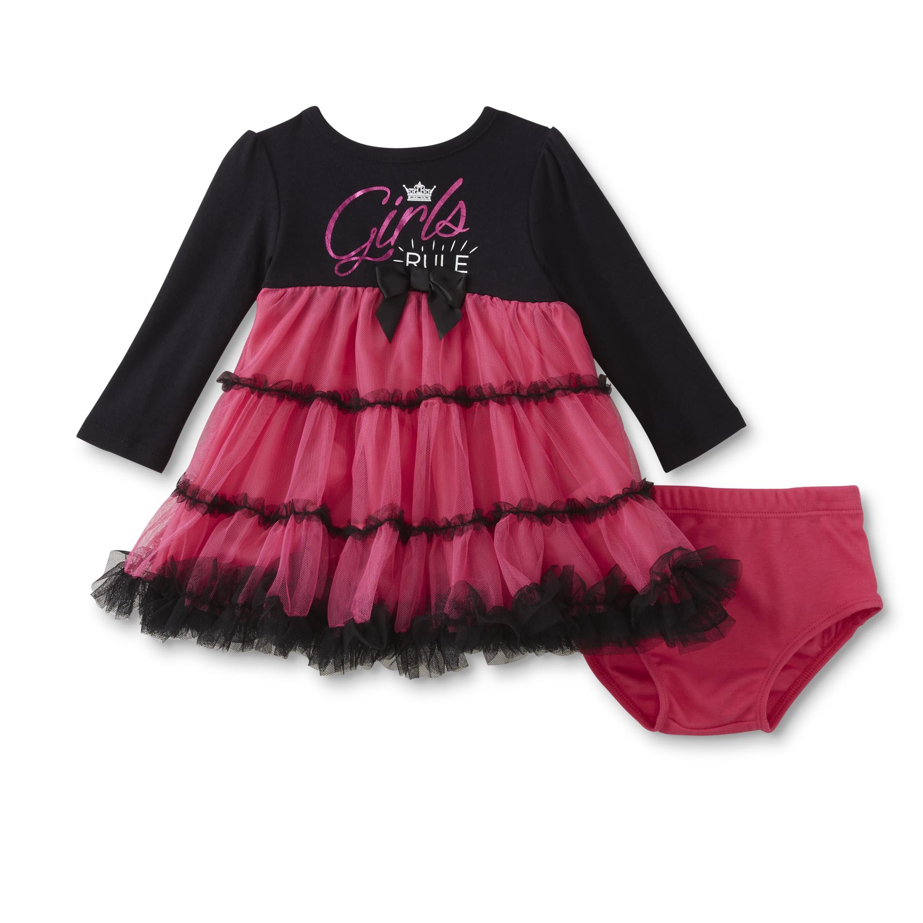 Freshly Squeezed Newborn & Infant Girl's Petticoat Dress & Diaper Cover