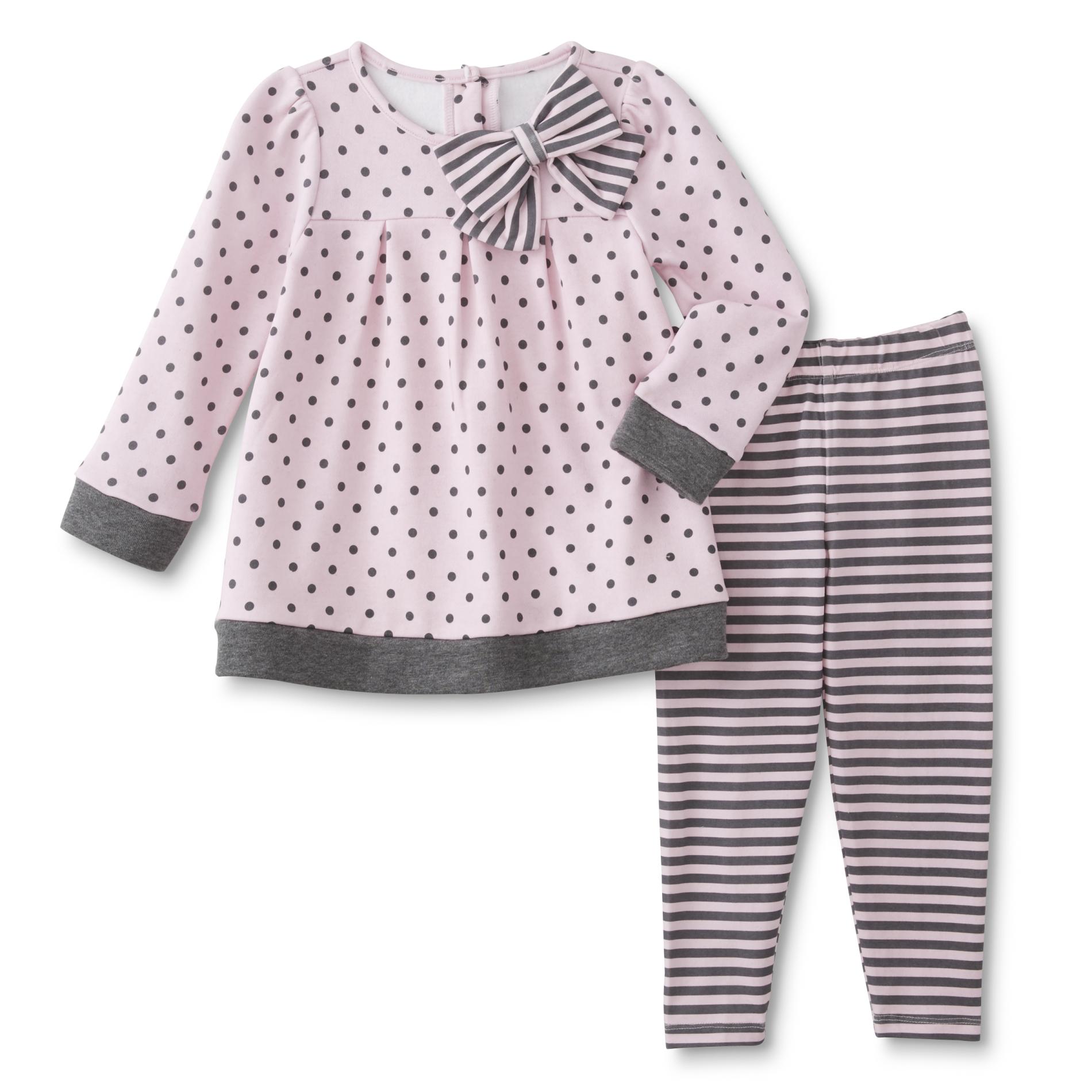 Young Hearts Infant & Toddler Girl's Tunic & Leggings - Polka Dot