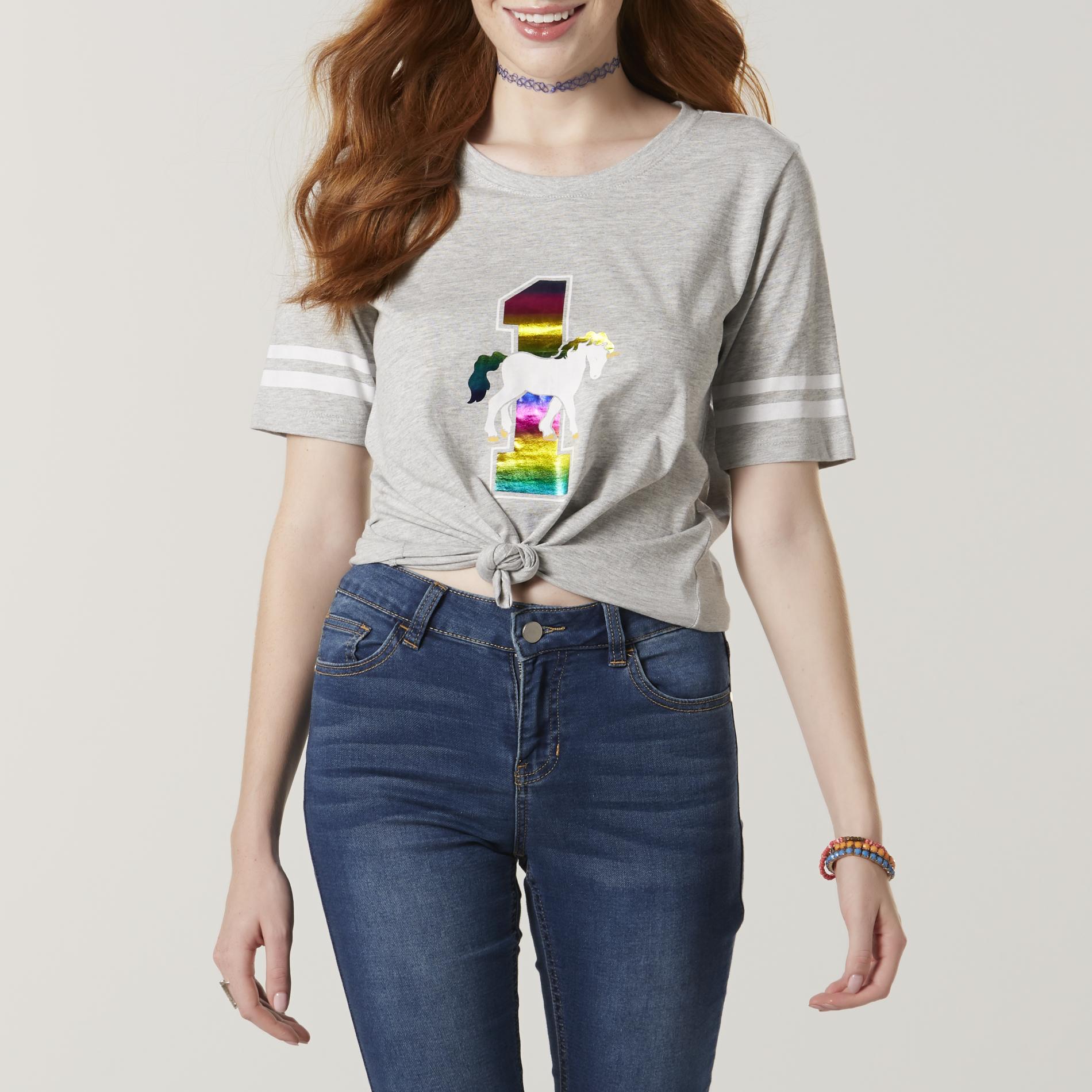 Joe Boxer Juniors' Graphic T-Shirt - Unicorn, Size: Small, Grey Joe Boxer Juniors' Graphic T-Shirt - Unicorn, Size: Small, Grey