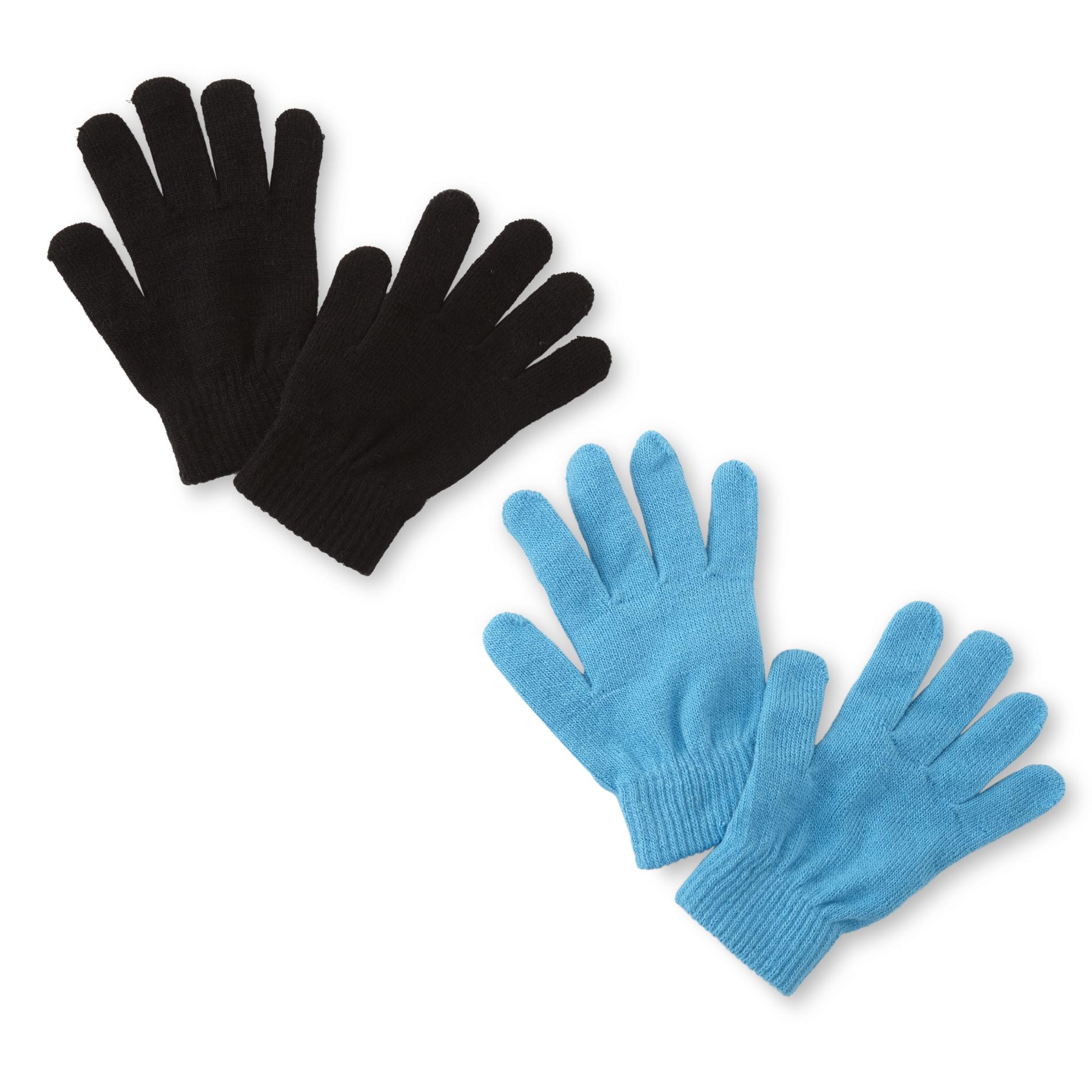 Basic Editions Boys' 2-Pairs Gloves