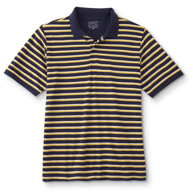 Simply Styled Men's Polo Shirt Striped