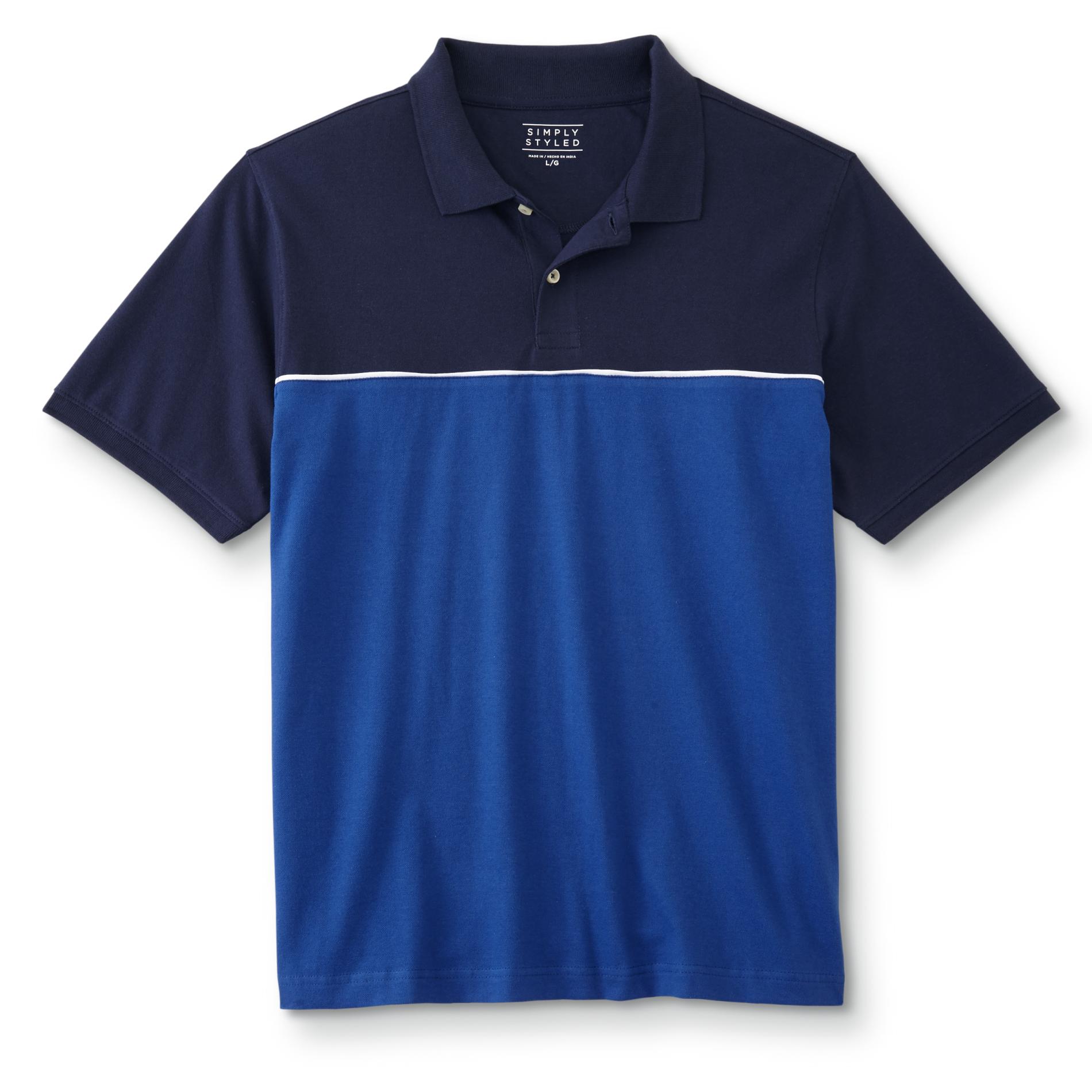 Simply Styled Men's Polo Shirt - Colorblock