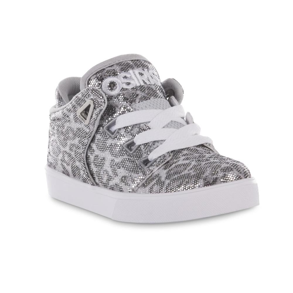 Osiris Girl's DV3 Gray/Leopard Print Skate Sneaker