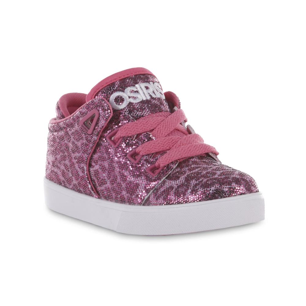 Osiris Girl's DV3 Pink/Leopard Print Skate Sneaker