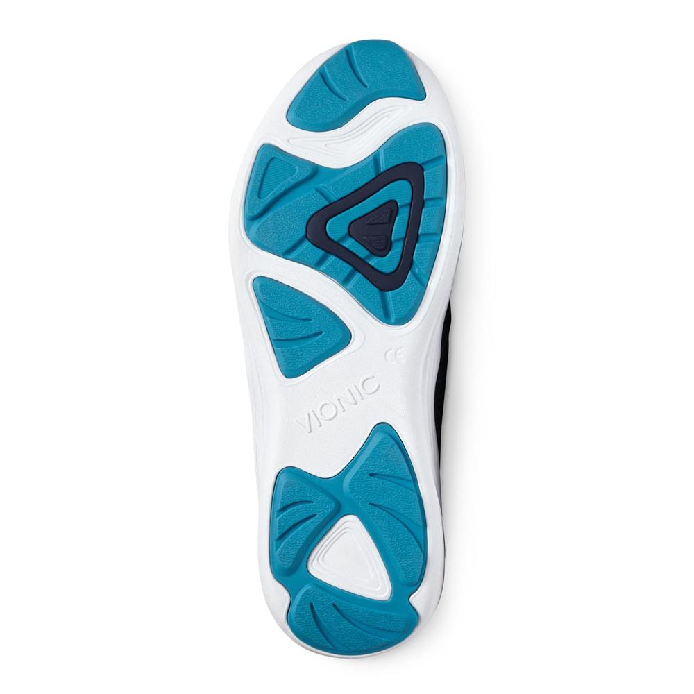 Vionic with Orthaheel Technology Women's Kea Navy Slip-On Comfort Sneaker - Wide Width Available