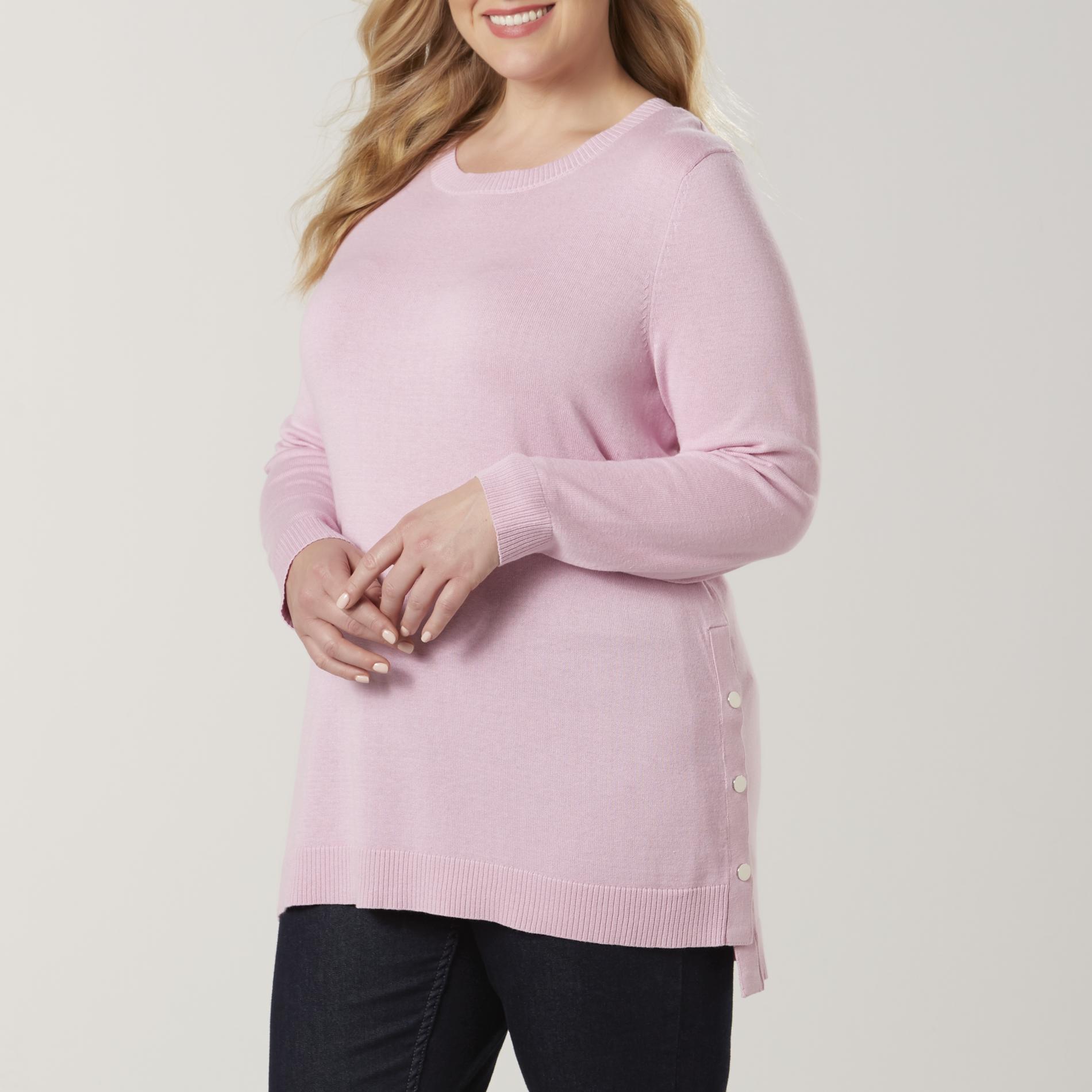 Simply Emma Women's Plus Embellished Sweater