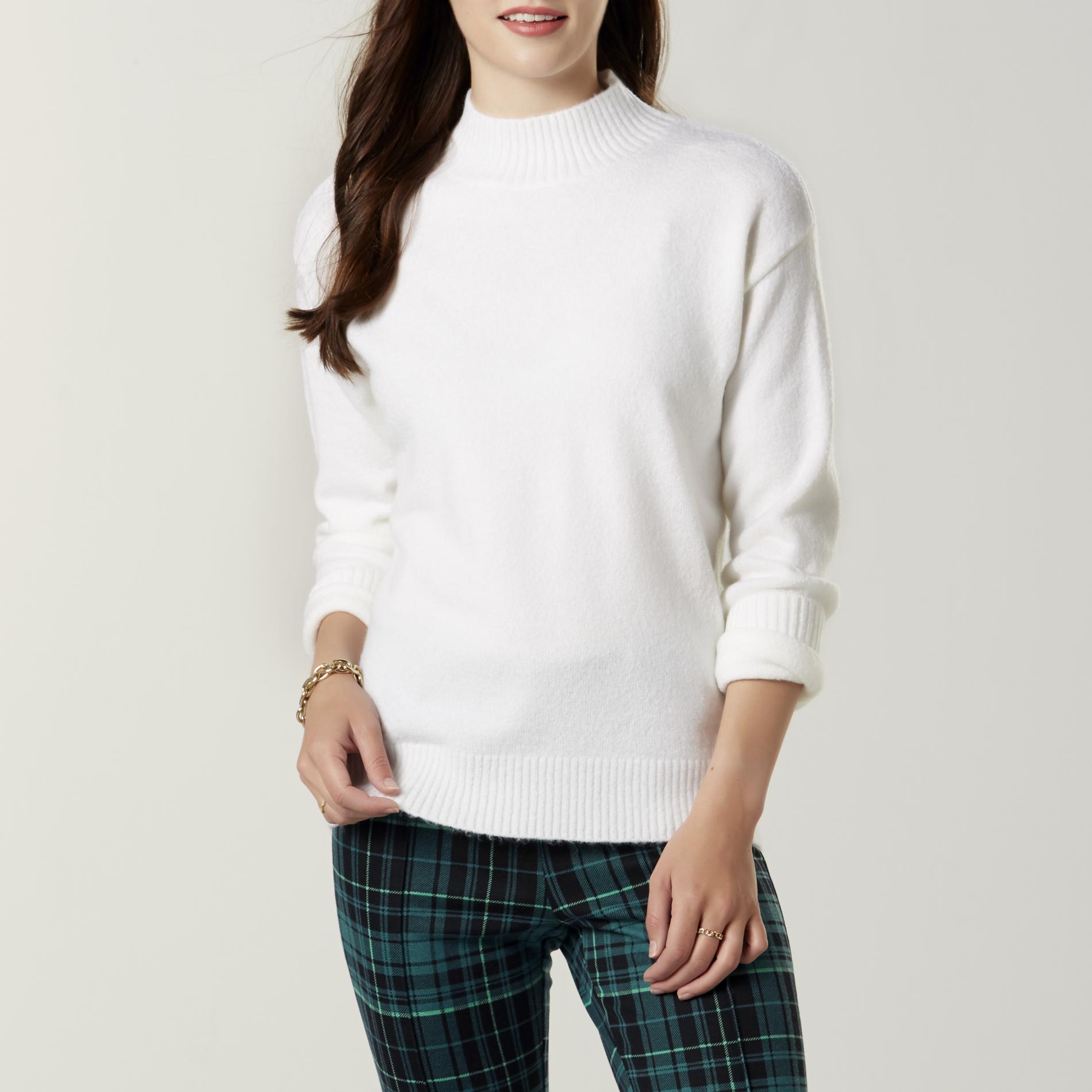 women's mock neck sweater