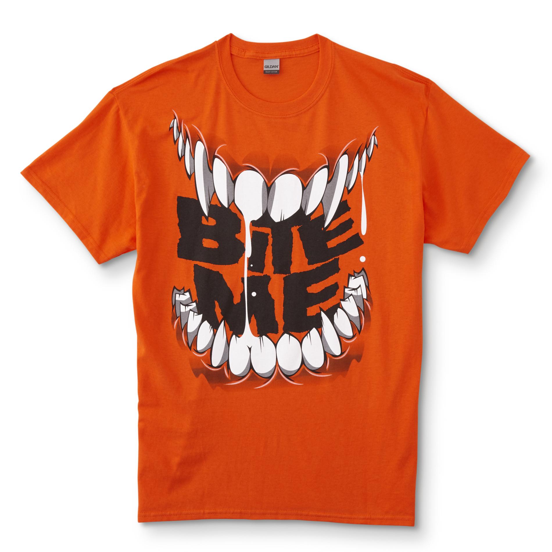 Young Men's Halloween Graphic T-Shirt - Bite Me