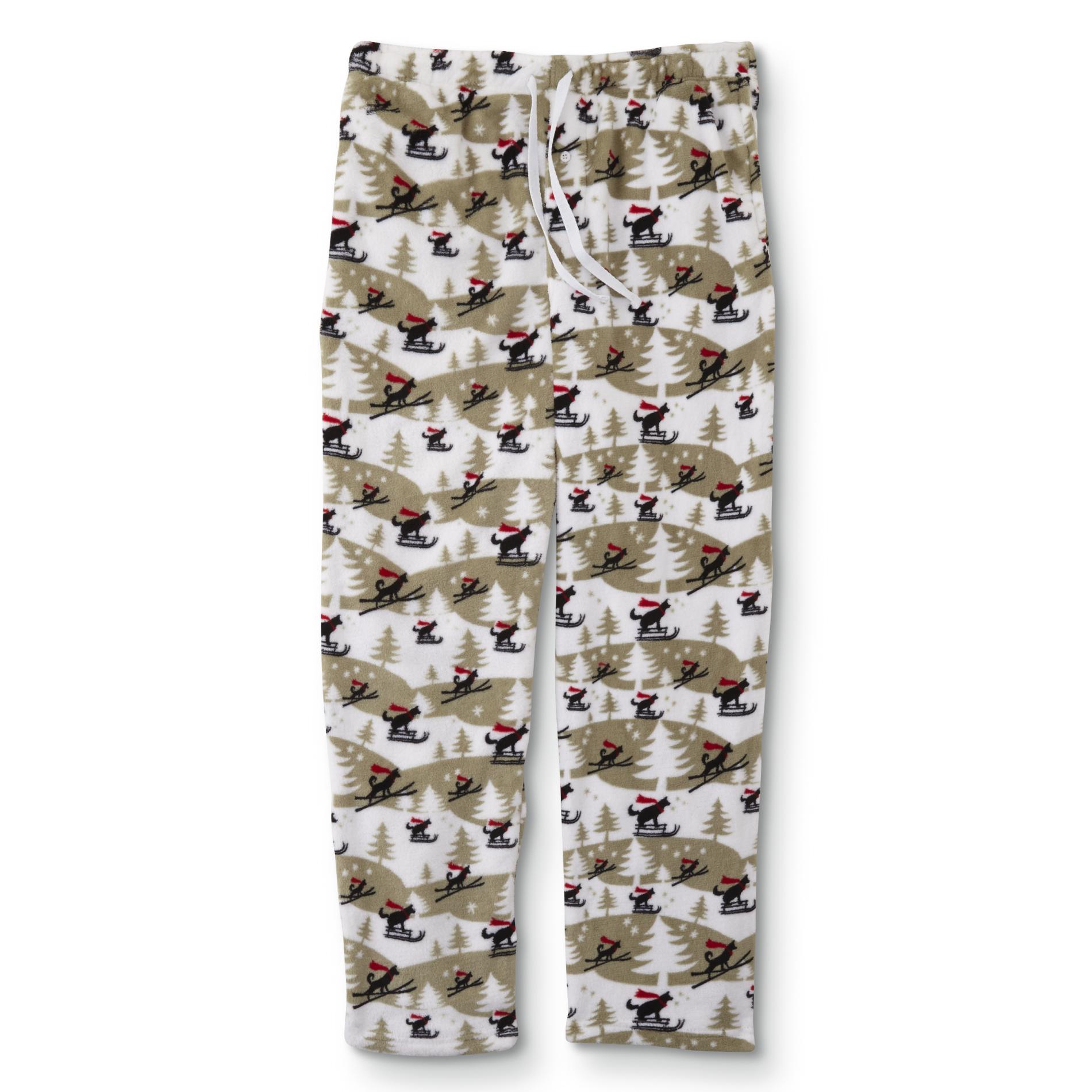 Joe Boxer Men's Fleece Pajama Pants - Dog Sledding