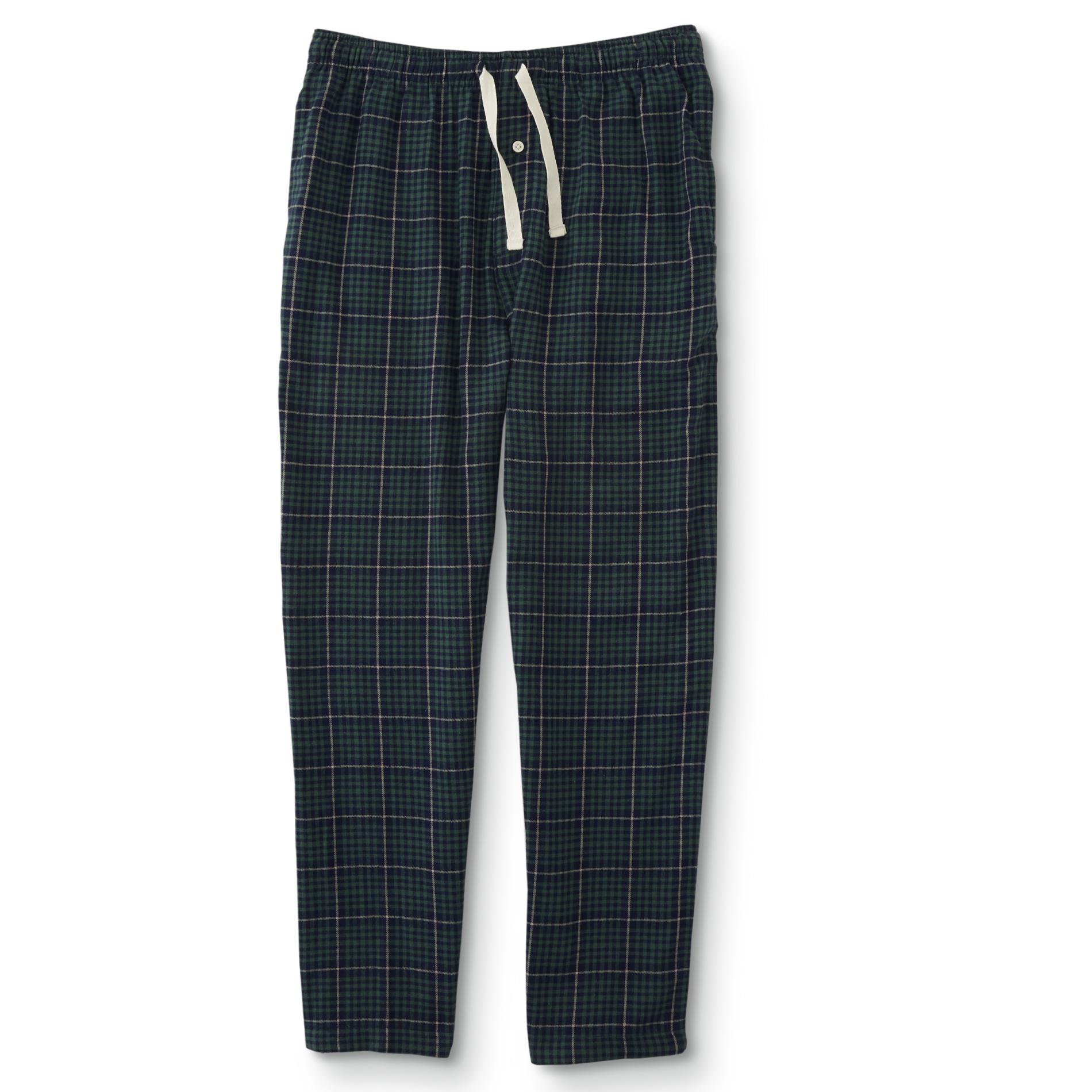 mens flannel lounge shorts