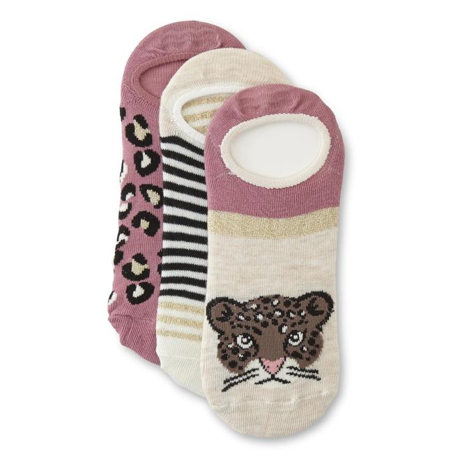 Joe Boxer Women S 3 Pairs Liner Socks Leopard Striped I just wish i had somewhere cool to run around in them with a bunch. sears