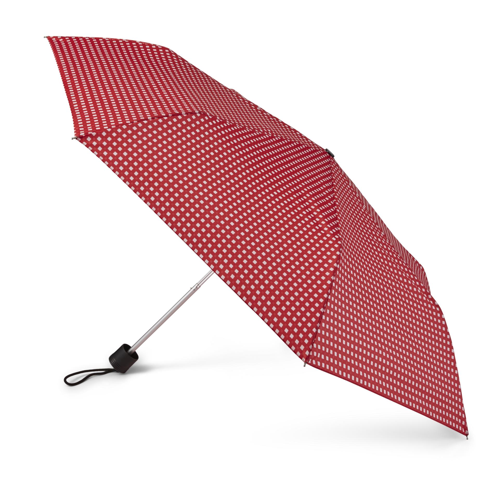 Travel Umbrella & Cover - Checkered
