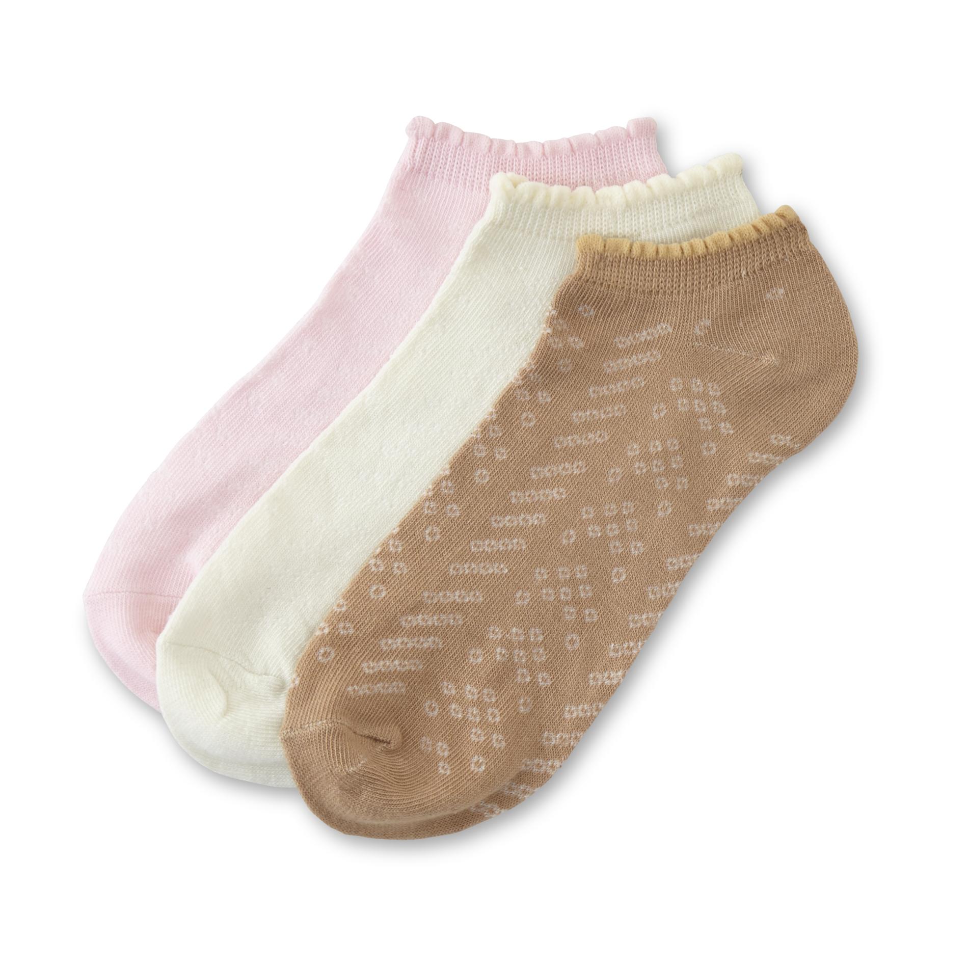 Women's 3-Pairs Low-Cut Socks - Dots