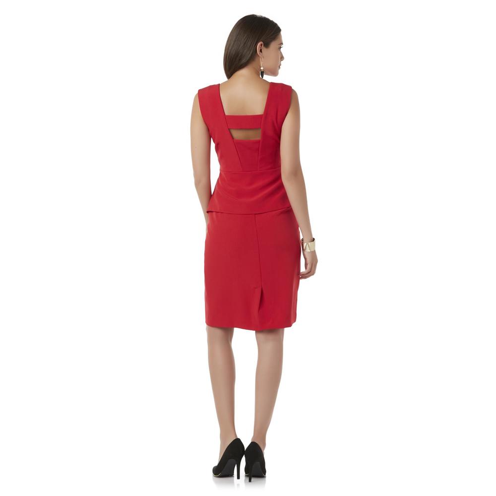 Metaphor Women's Sleeveless Peplum Dress