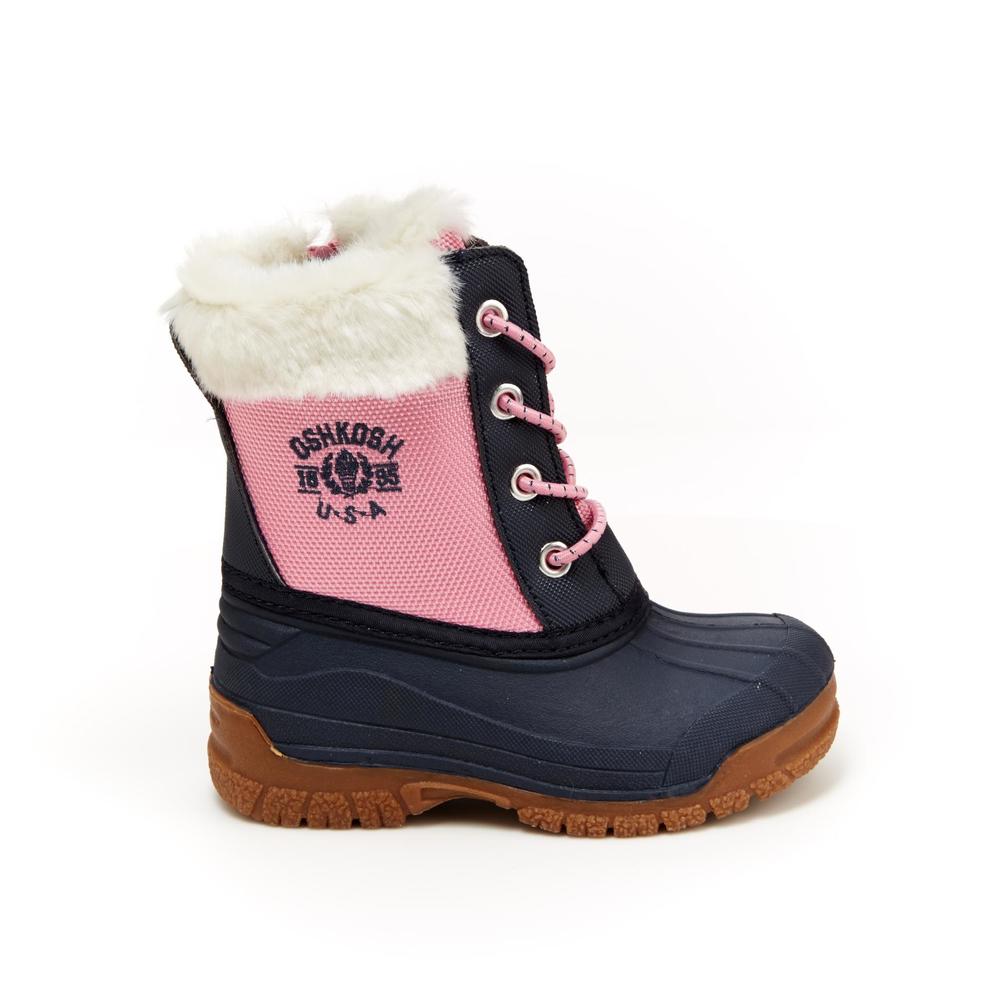 OshKosh Toddler Girls' Orca Pink/Navy Winter Boot