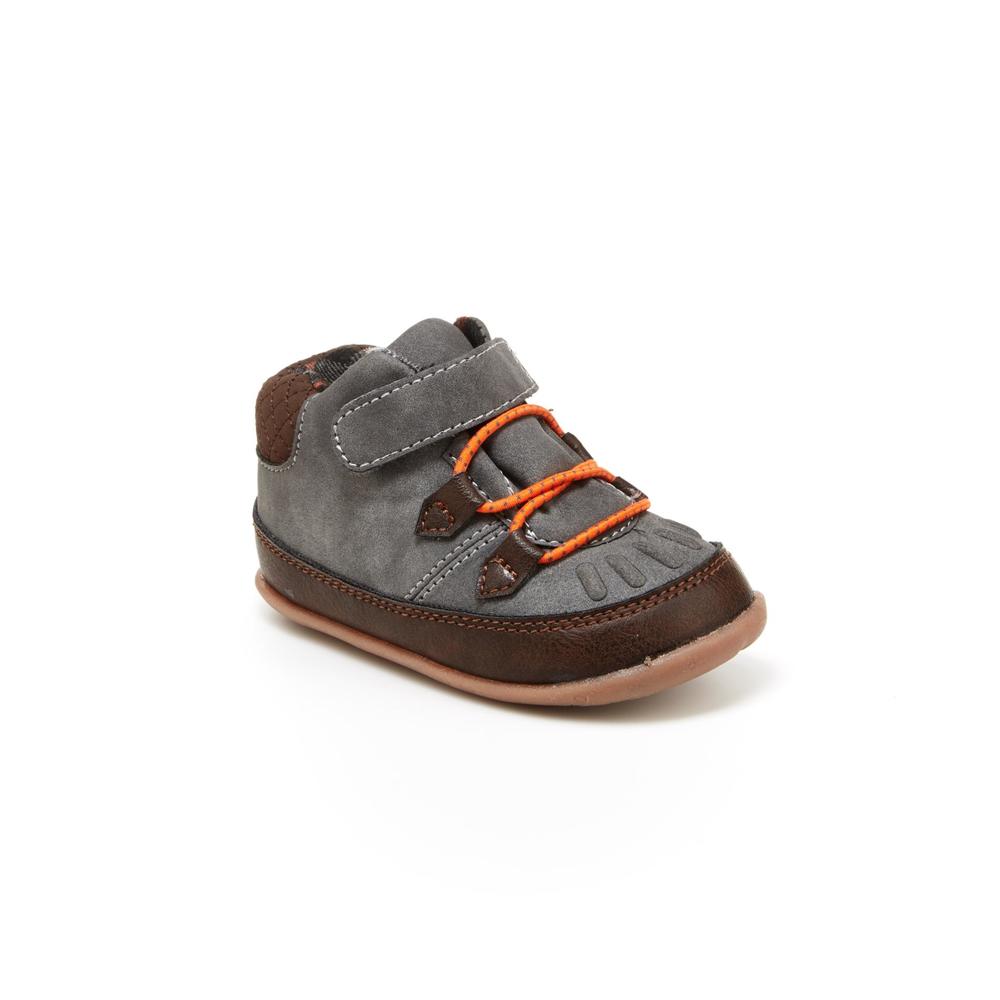OshKosh Toddler Boys' Hunter Gray/Brown Ankle Boot