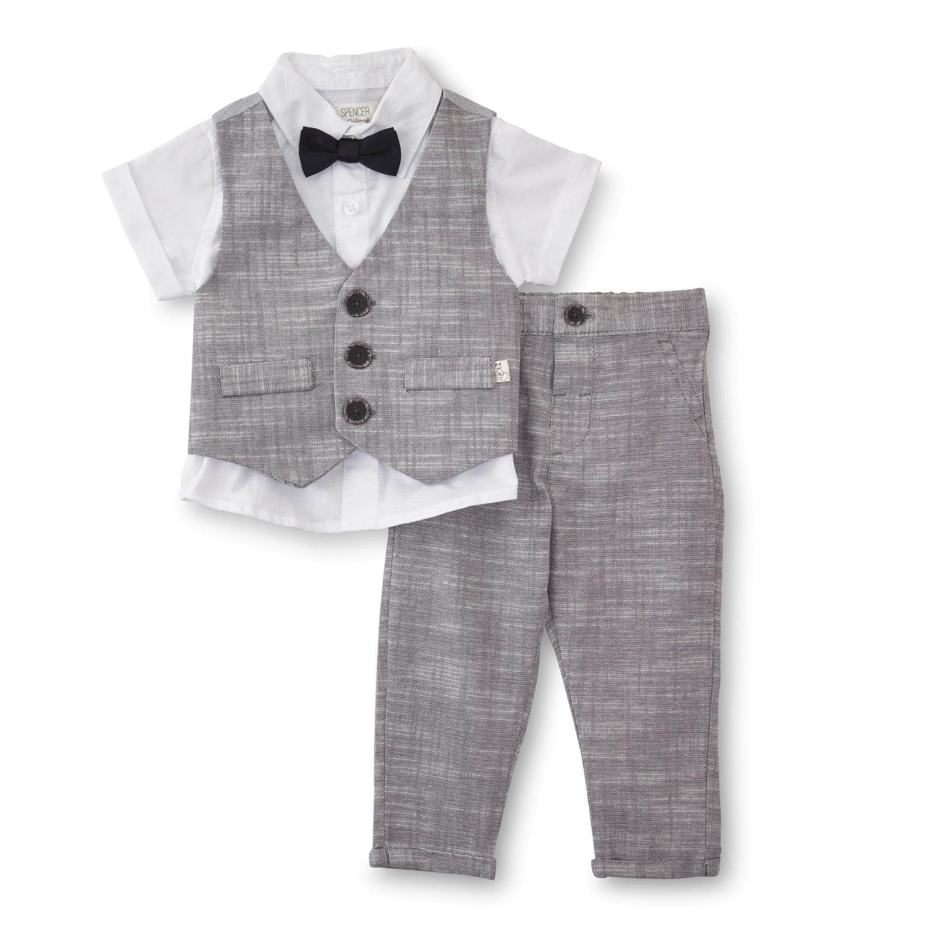 Spencer Infant & Toddler Boys' Dress Shirt, Vest, Pants & Bow Tie