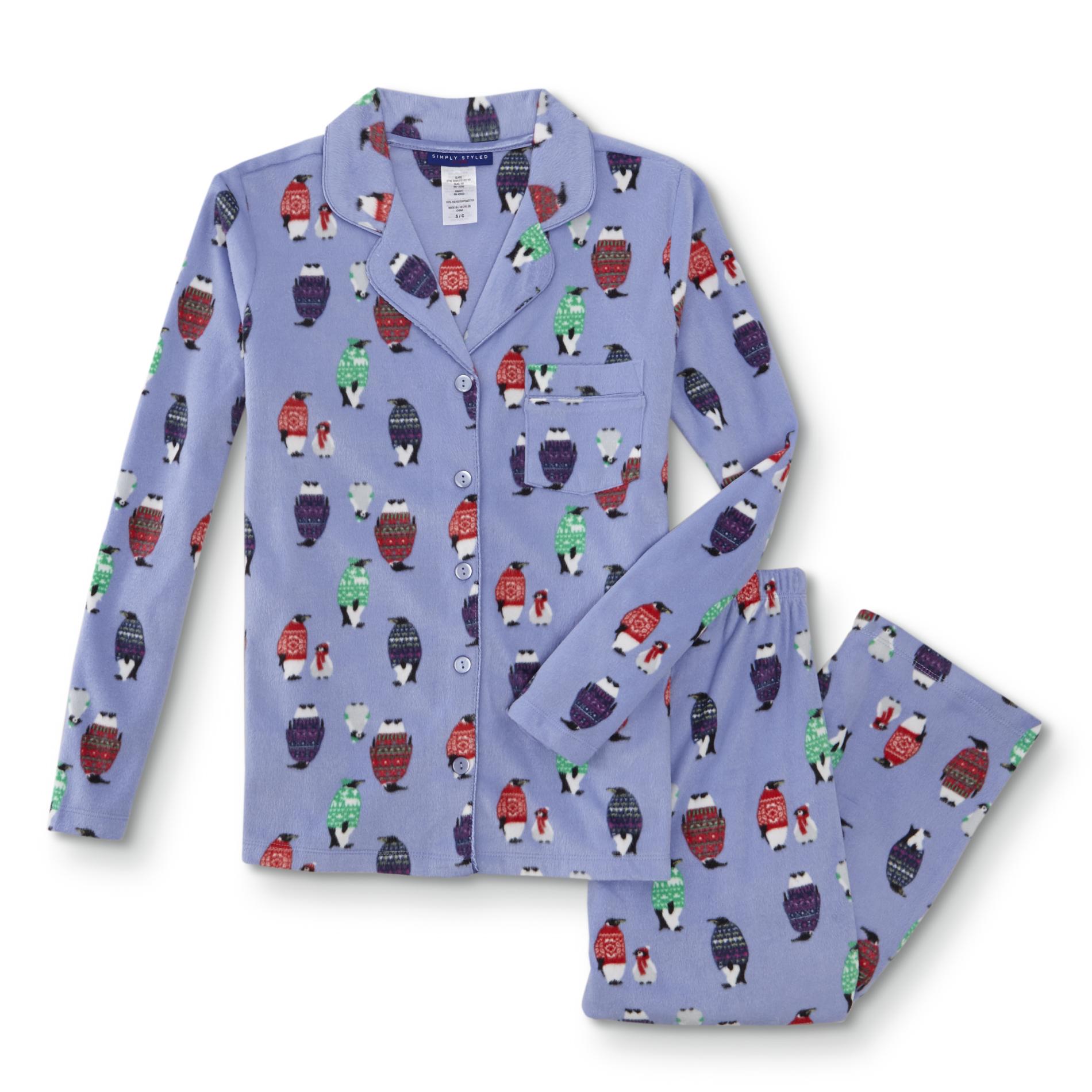 Simply Styled Petites' Pajama Shirt & Pants - Penguins