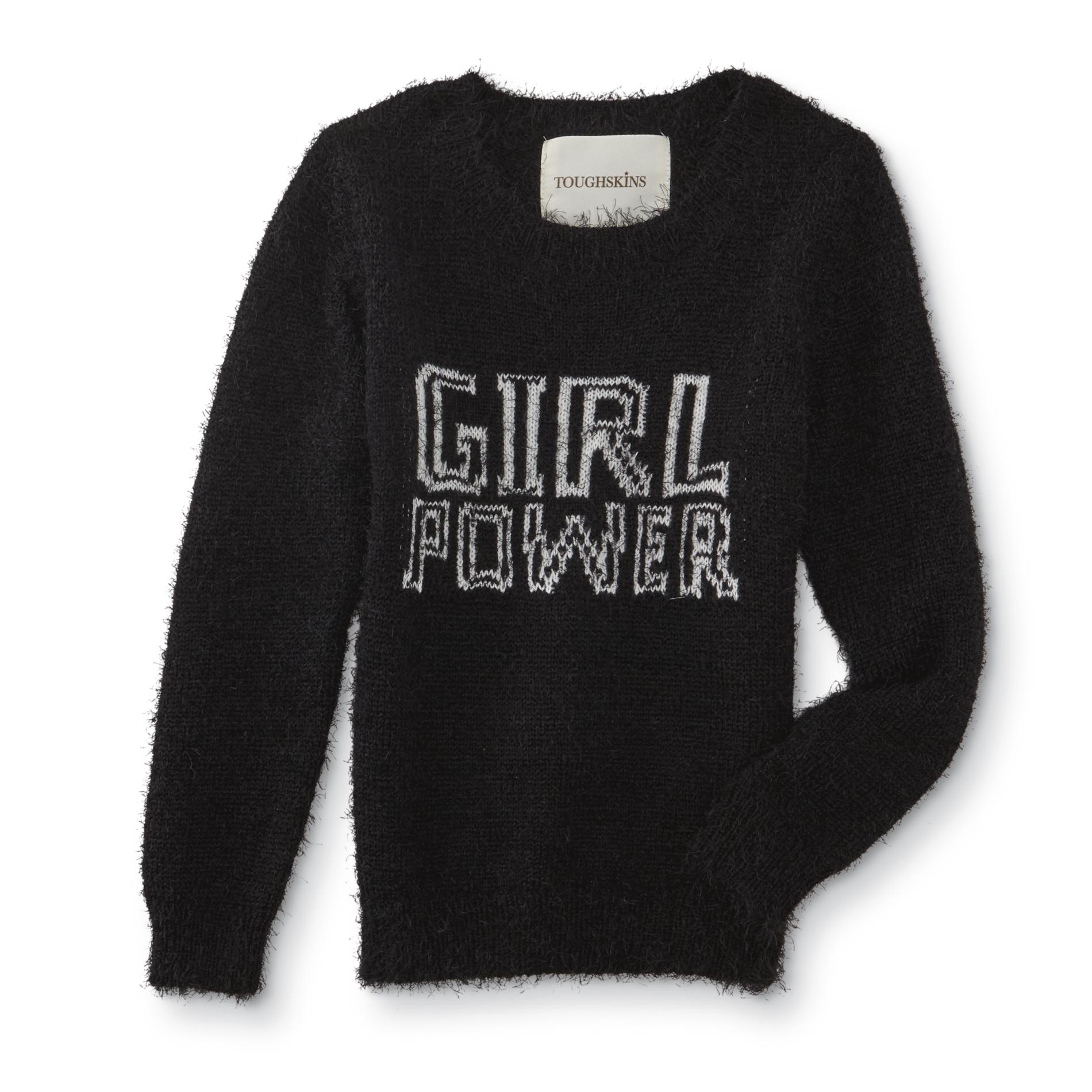 Toughskins Girls' Eyelash Sweater - Girl Power