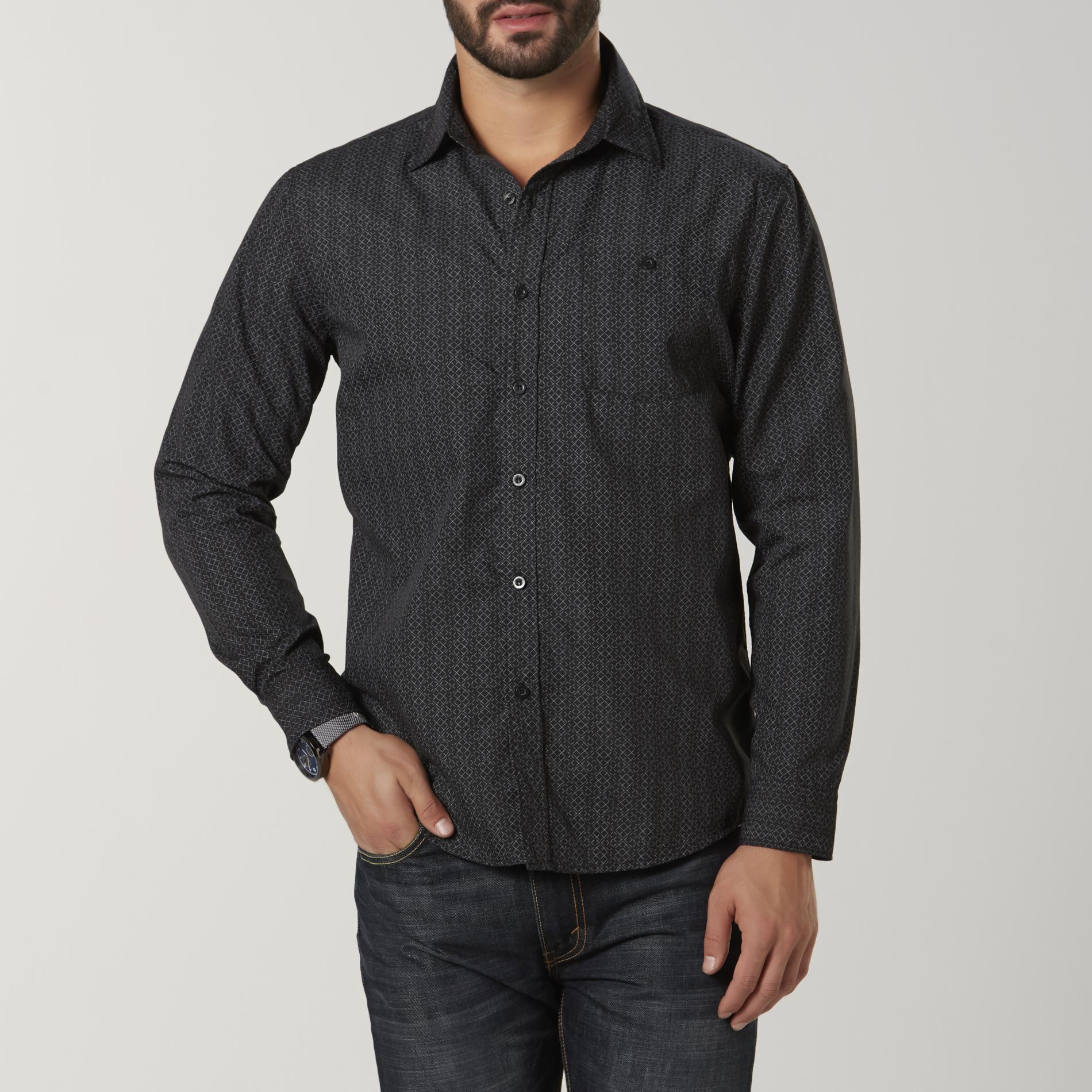 Structure Men's Button-Front Dress Shirt - Checkered