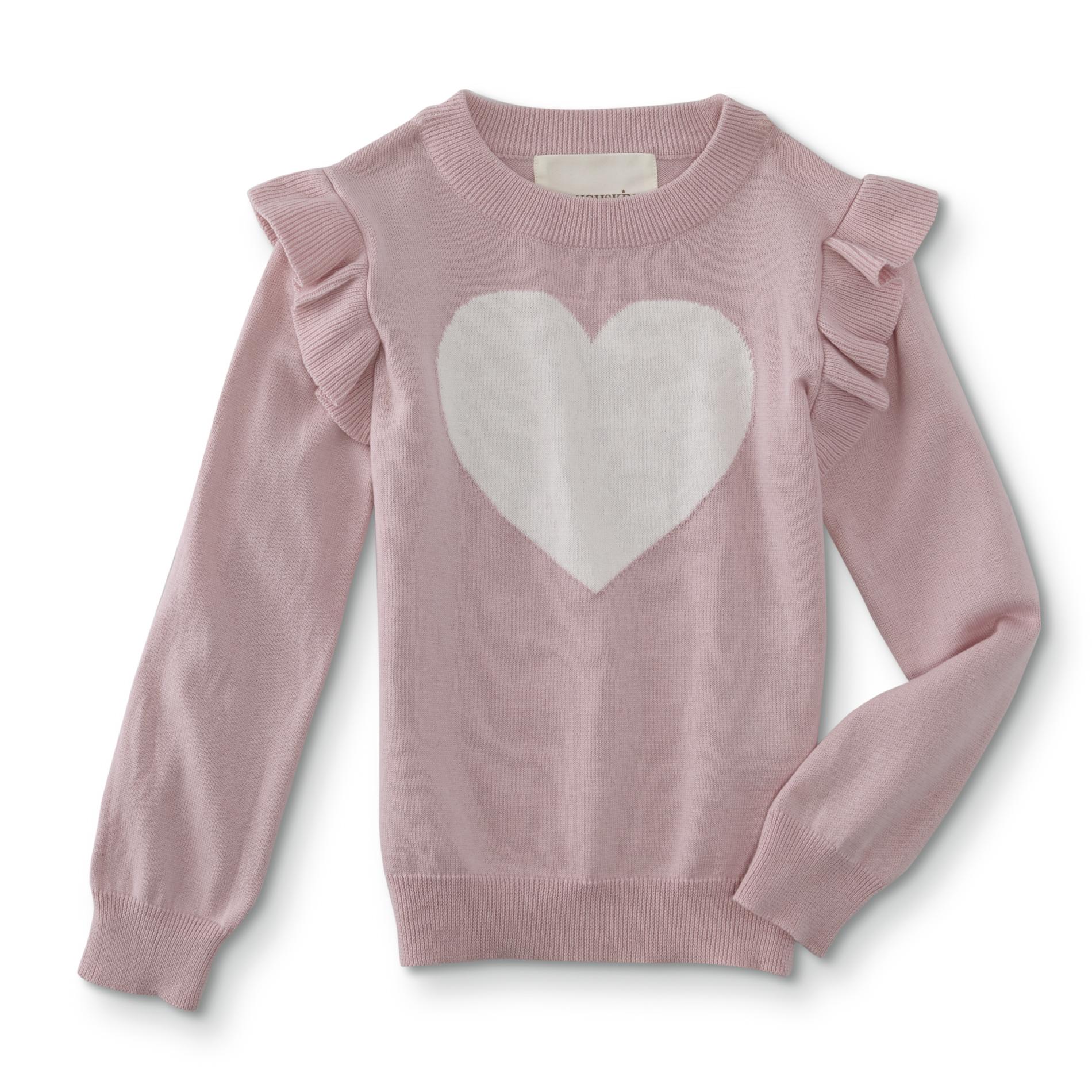 Toughskins Girls' Embellished Sweater - Heart