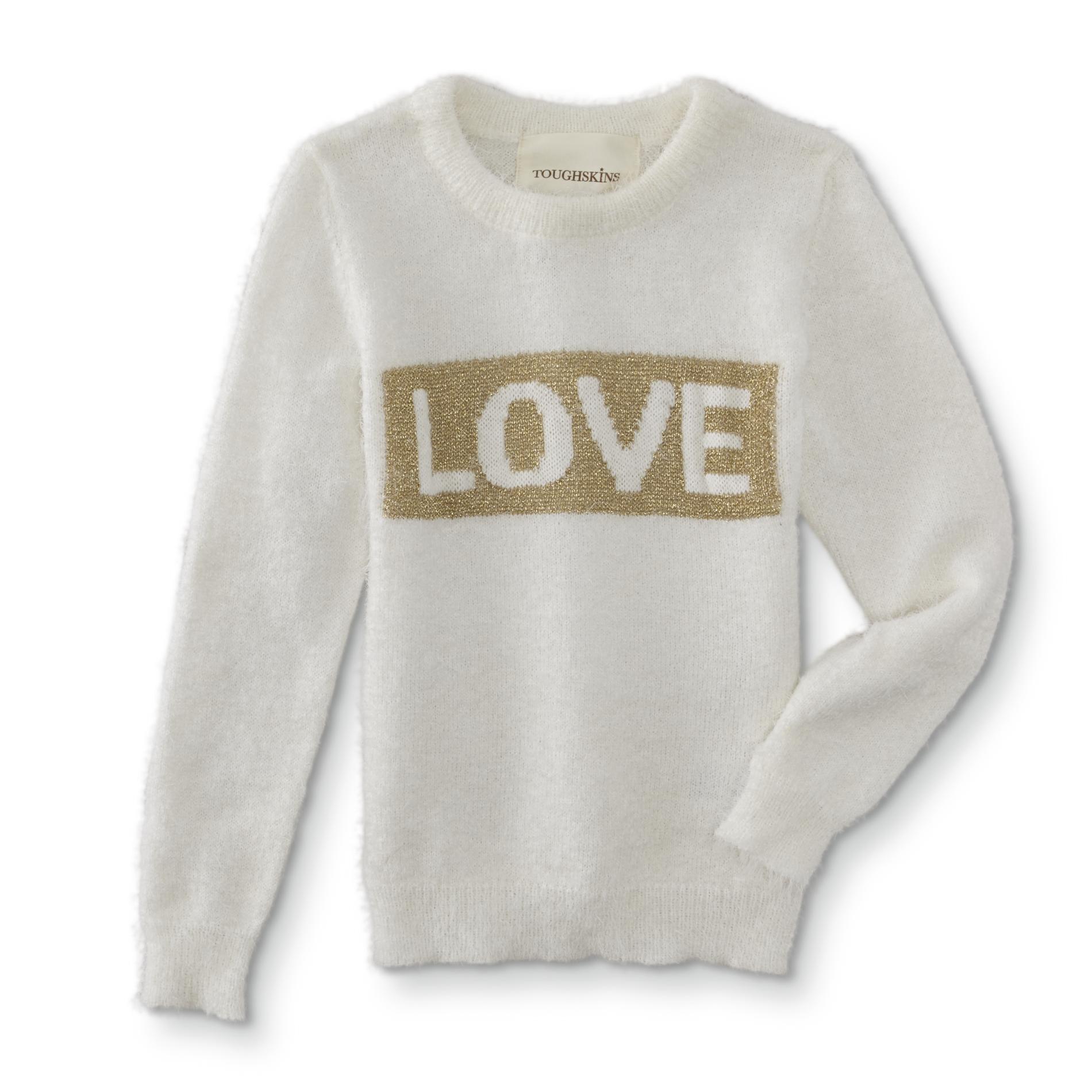 Toughskins Infant & Toddler Girls' Eyelash Sweater - Love